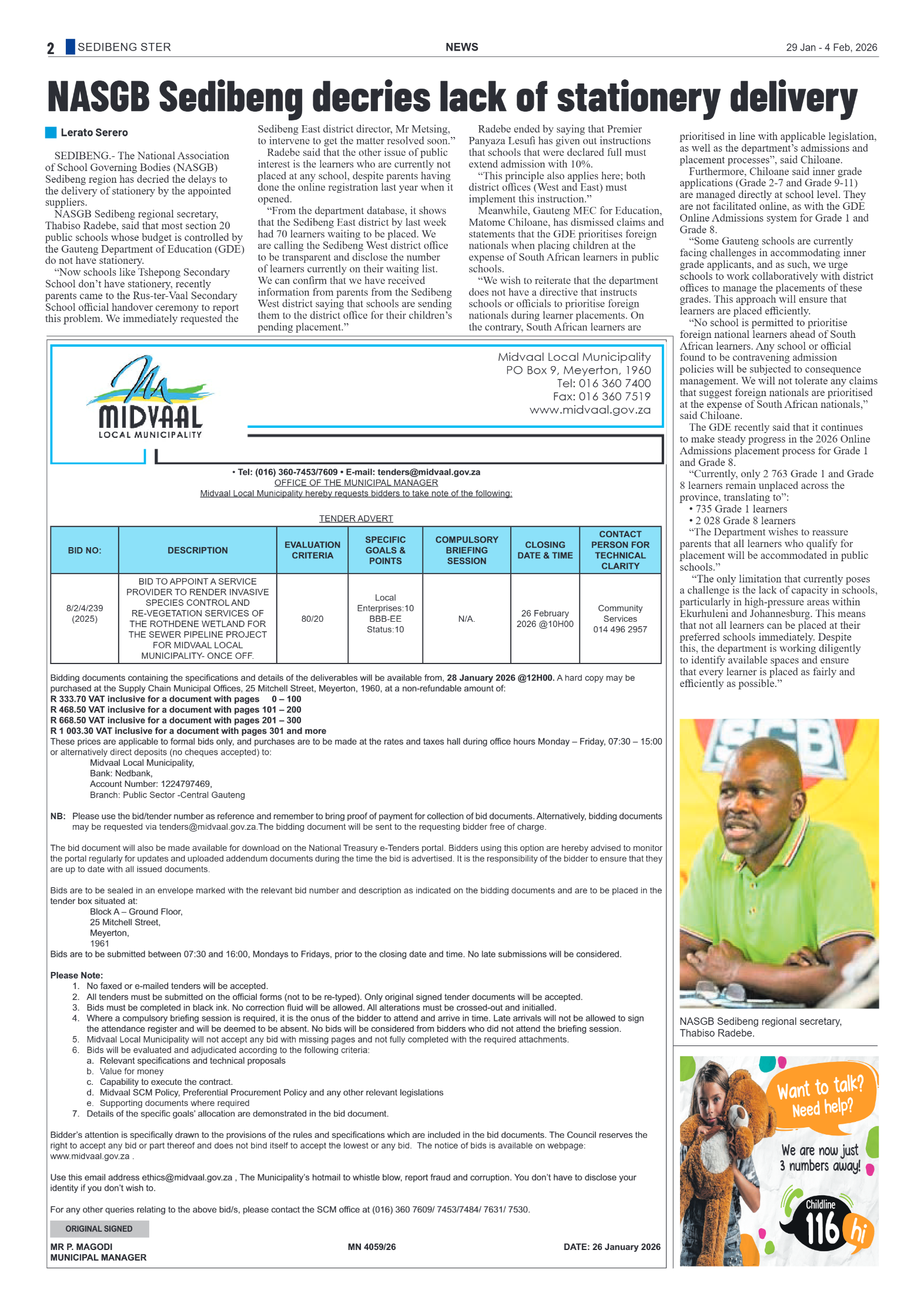 Sedibengster 29 January 2026 page 2