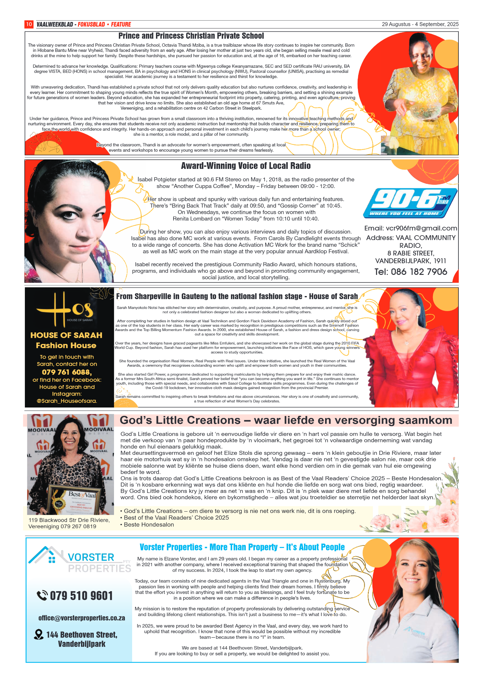 NATIONAL WOMEN’S MONTH page 4