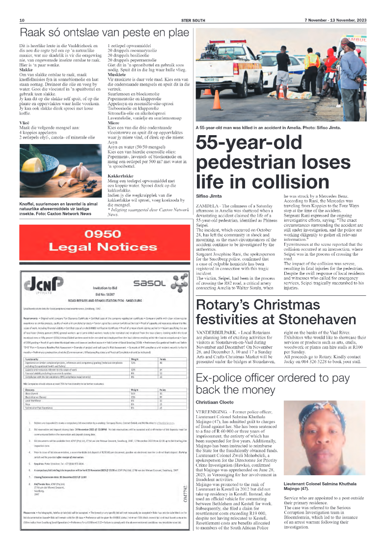 STER SOUTH 7 November – 13 November, 2023 page 10