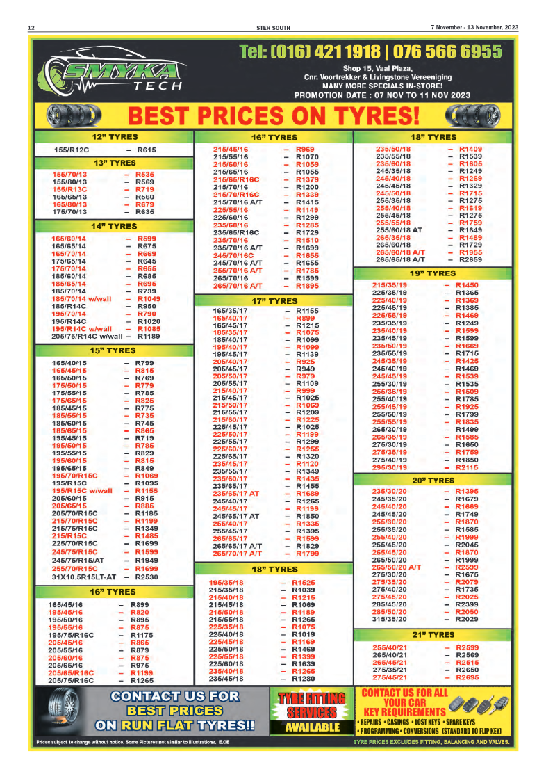 STER SOUTH 7 November – 13 November, 2023 page 12