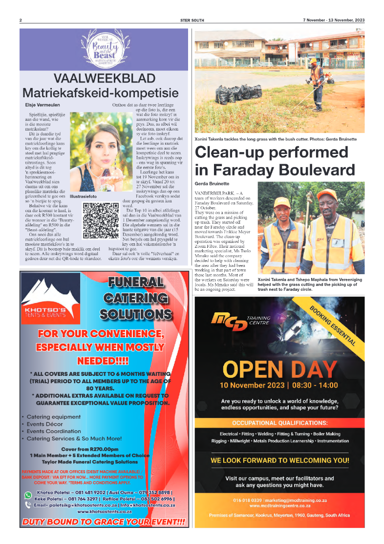 STER SOUTH 7 November – 13 November, 2023 page 2