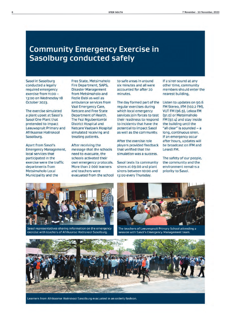 STER SOUTH 7 November – 13 November, 2023 page 6
