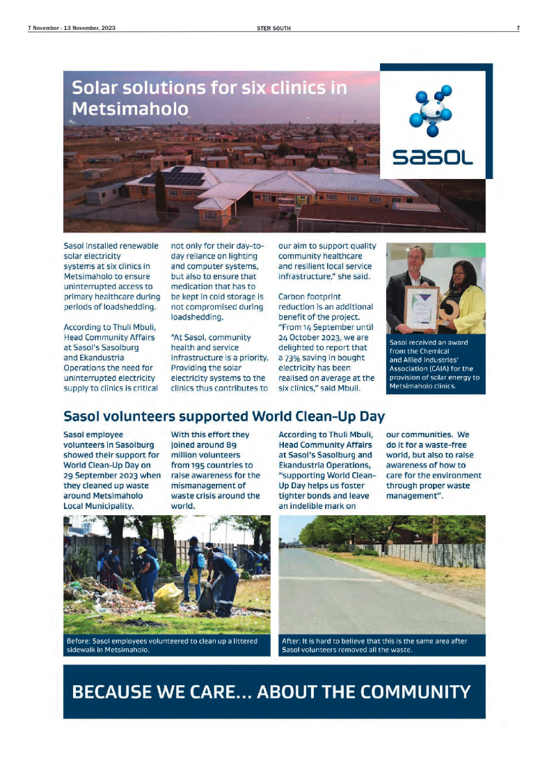 STER SOUTH 7 November – 13 November, 2023 page 7