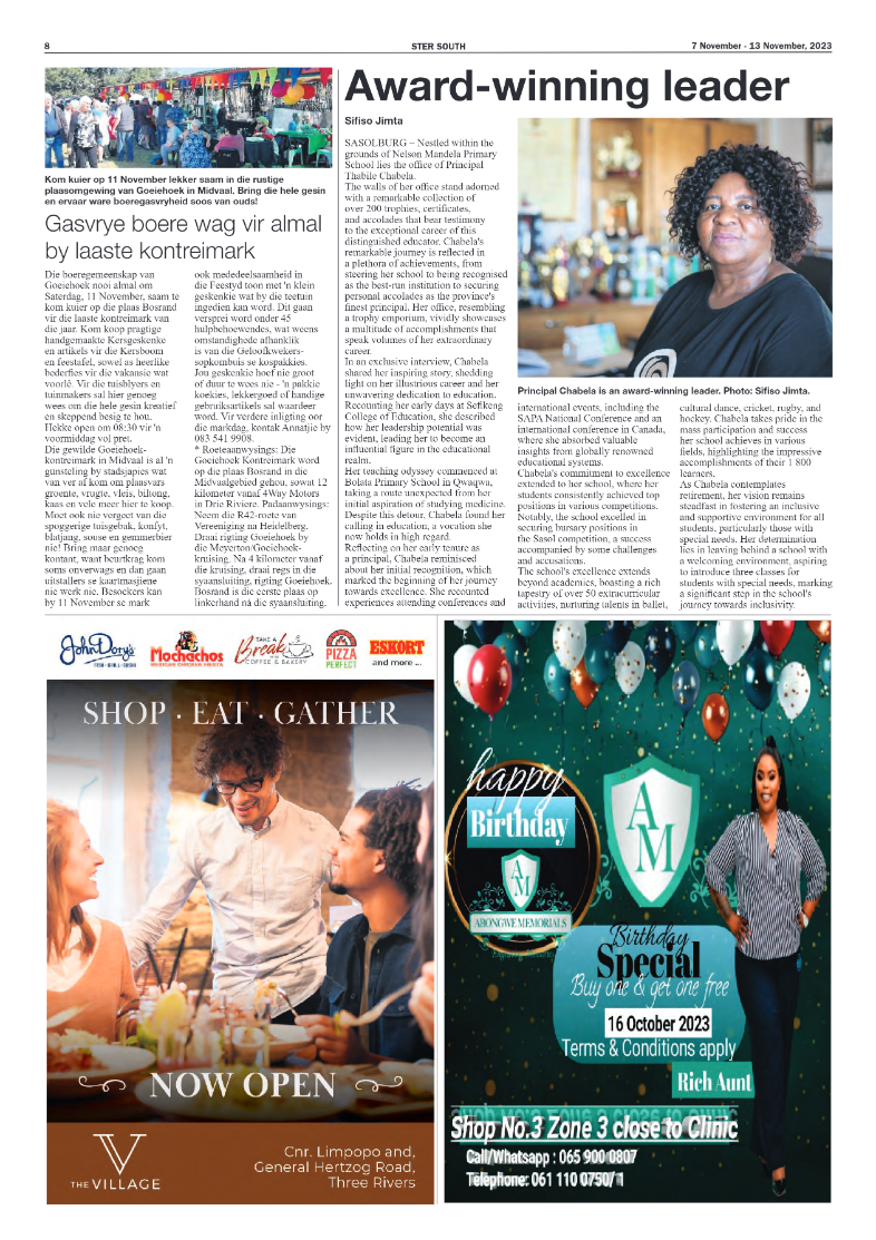 STER SOUTH 7 November – 13 November, 2023 page 8