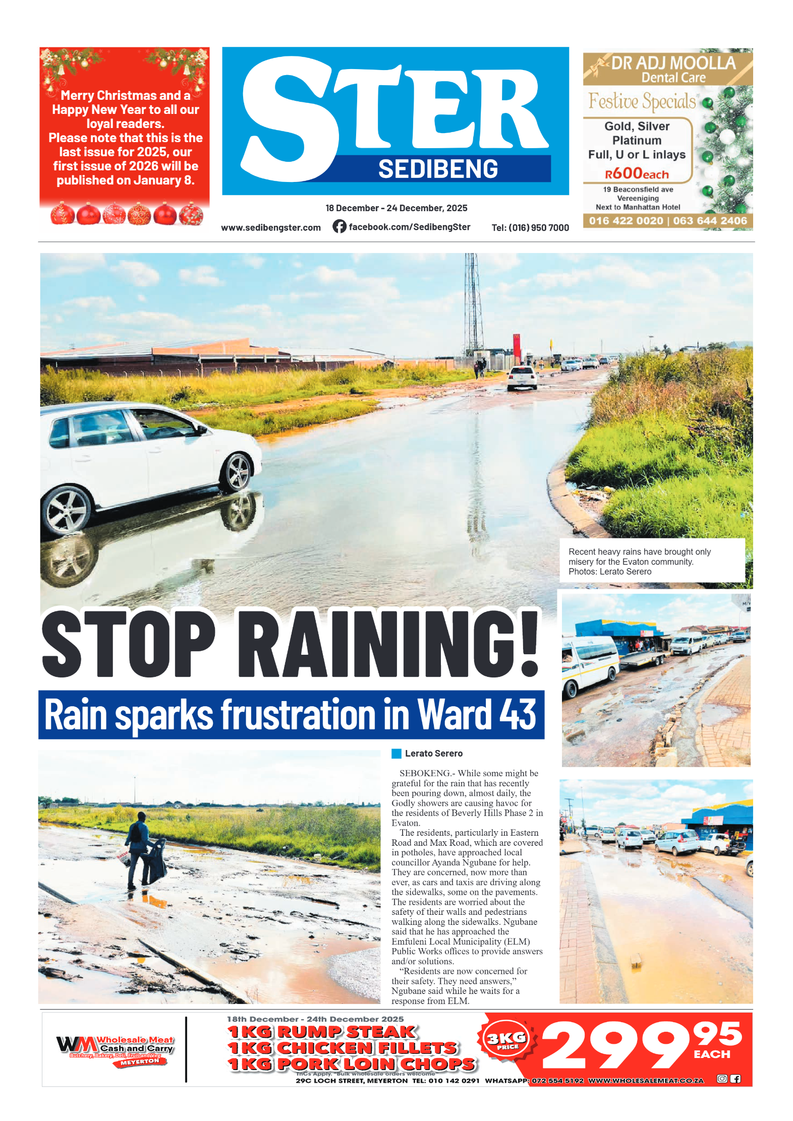 Sedibeng Ster 18 December 2025 page 1