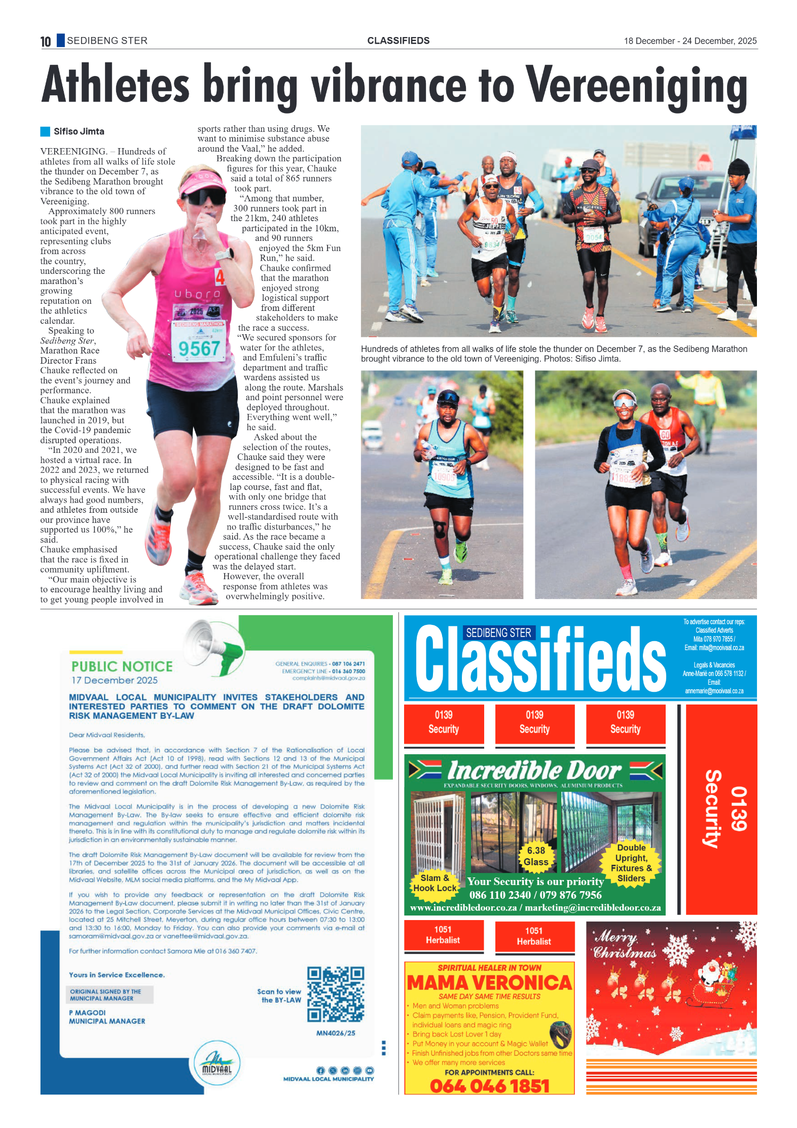 Sedibeng Ster 18 December 2025 page 10