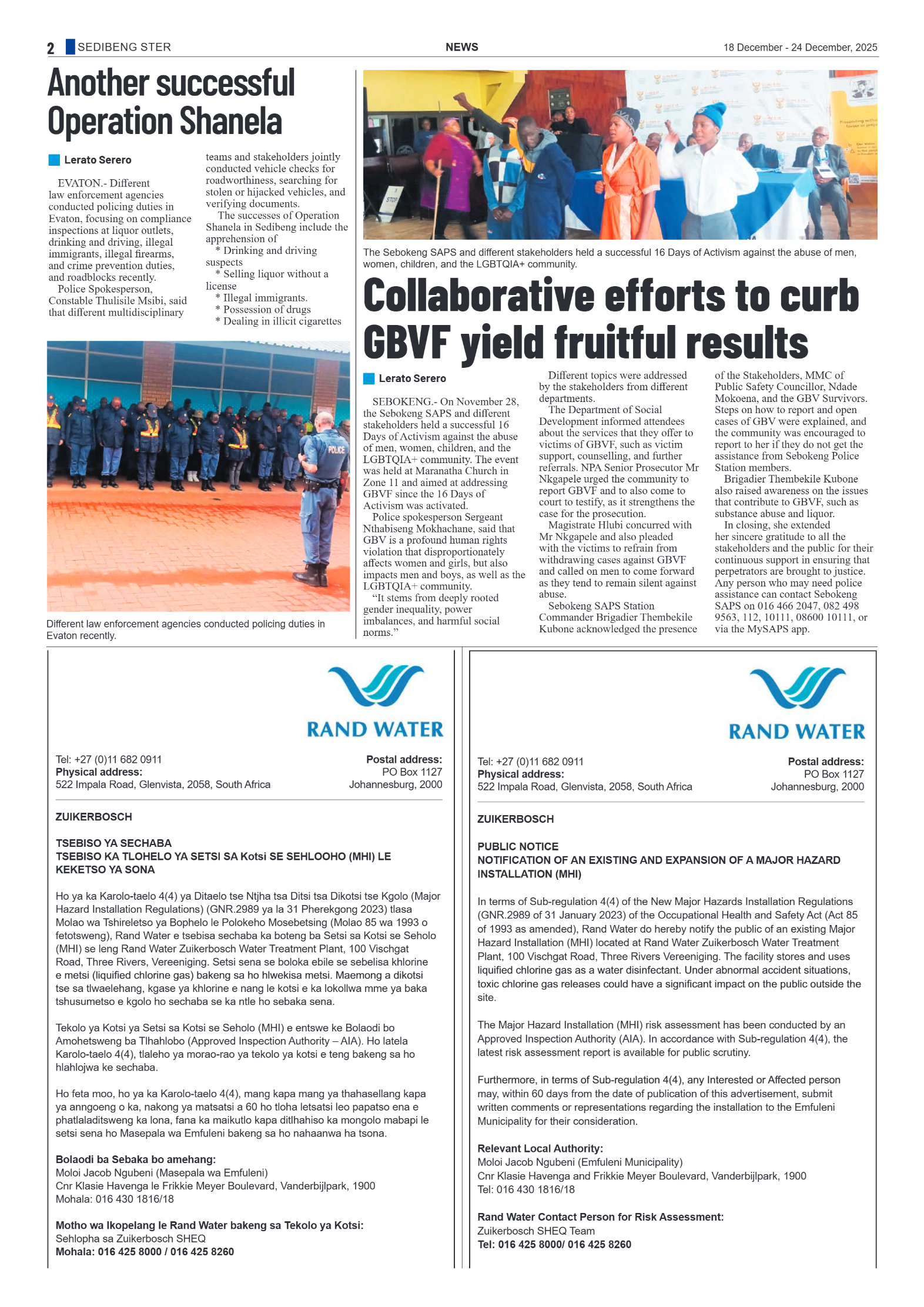 Sedibeng Ster 18 December 2025 page 2
