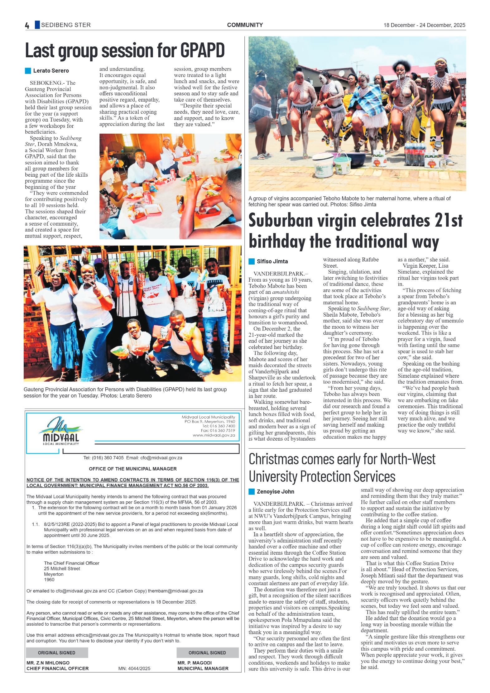 Sedibeng Ster 18 December 2025 page 4