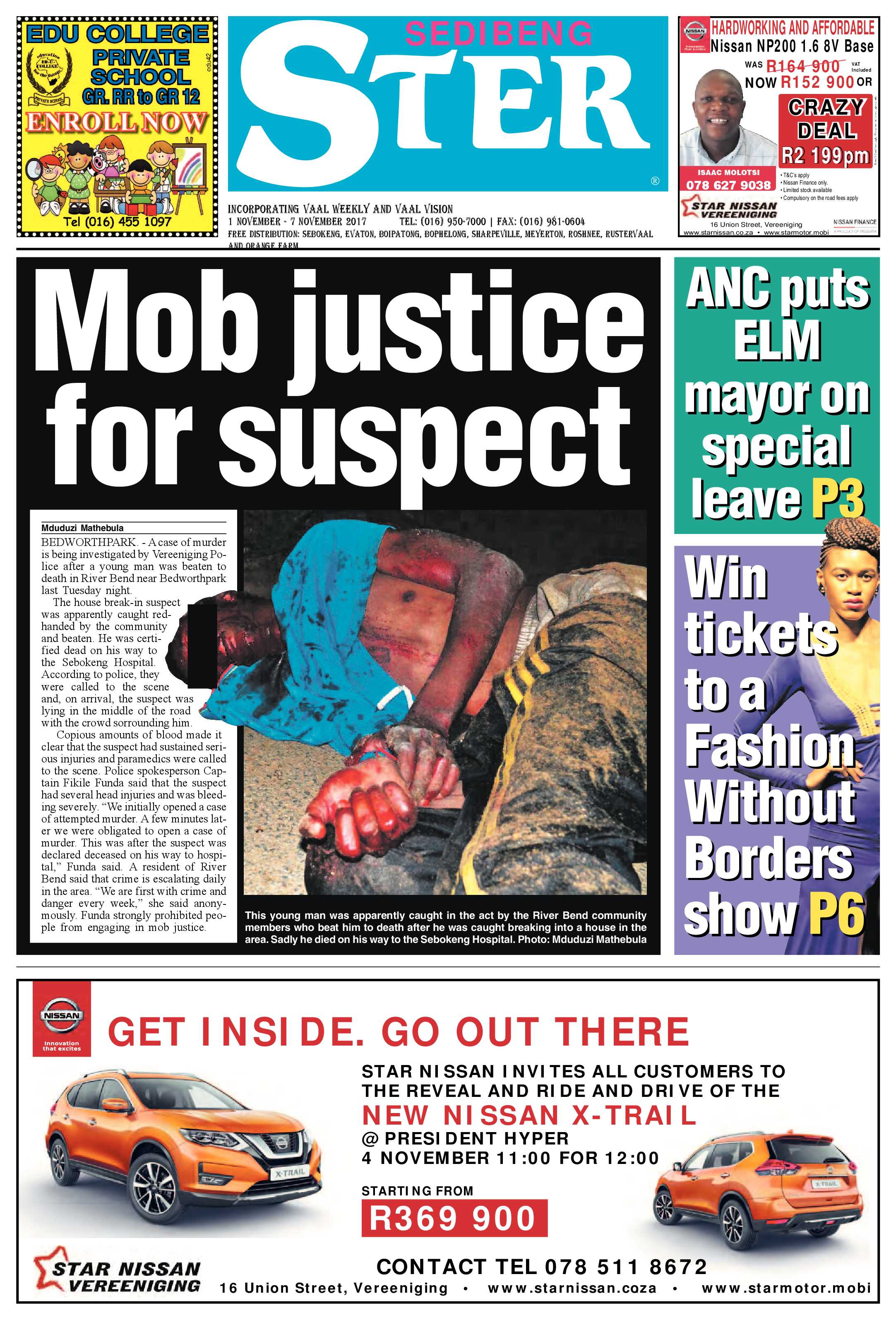 Sedibeng Ster 1 – 7 November 2017 page 1
