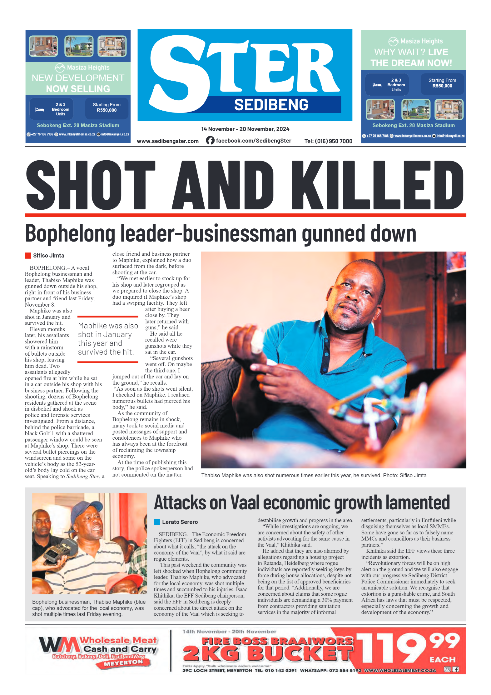 Sedibeng Ster 14 November – 20 November, 2024 page 1