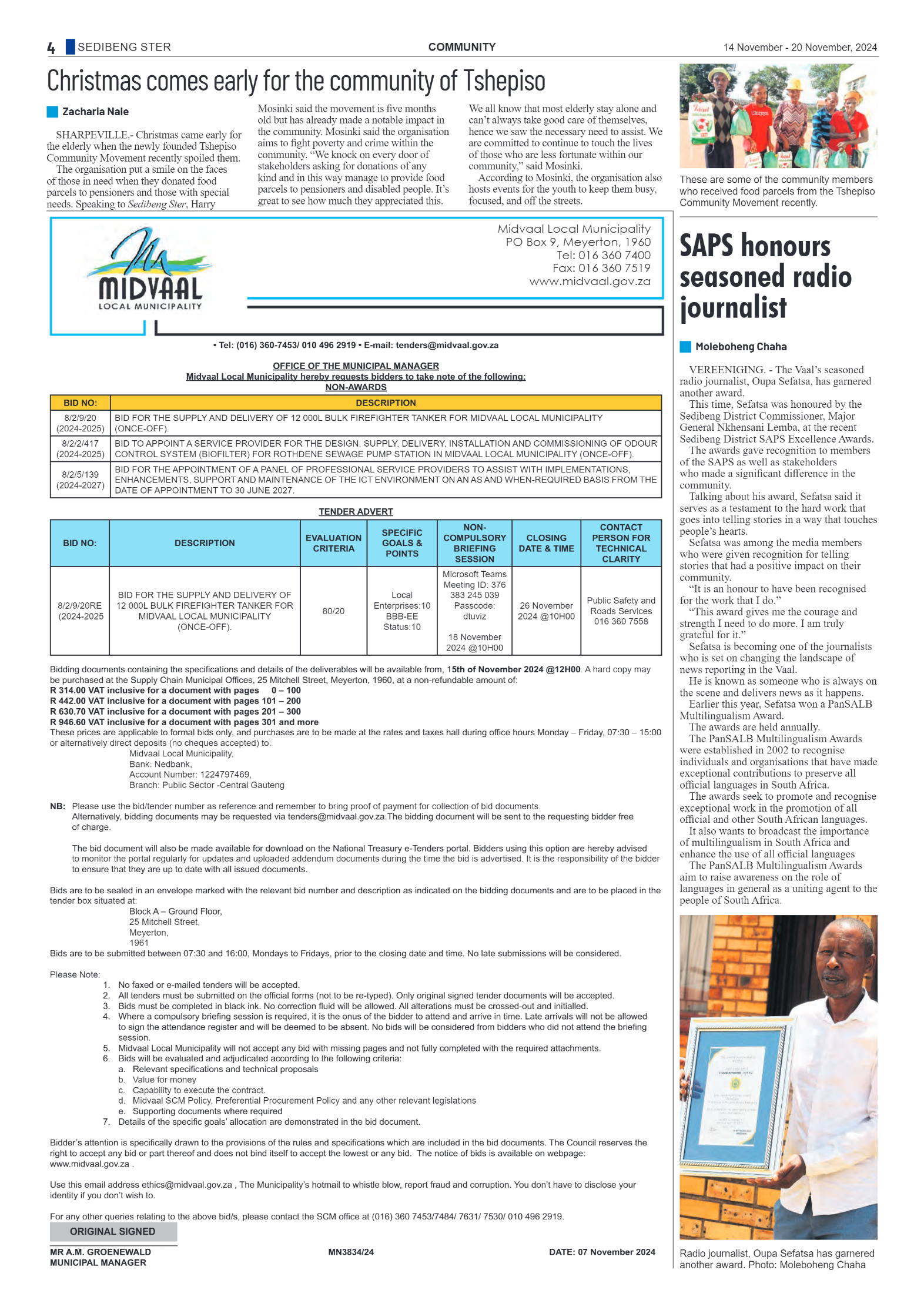 Sedibeng Ster 14 November – 20 November, 2024 page 4
