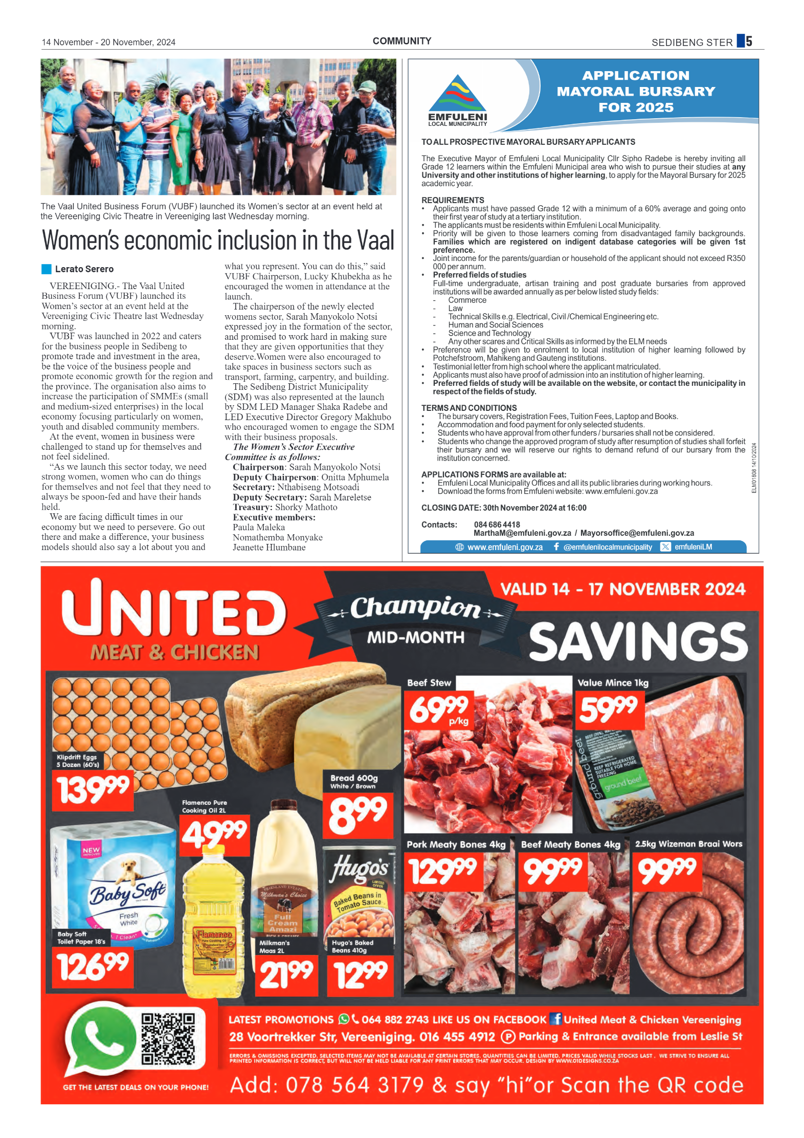 Sedibeng Ster 14 November – 20 November, 2024 page 5