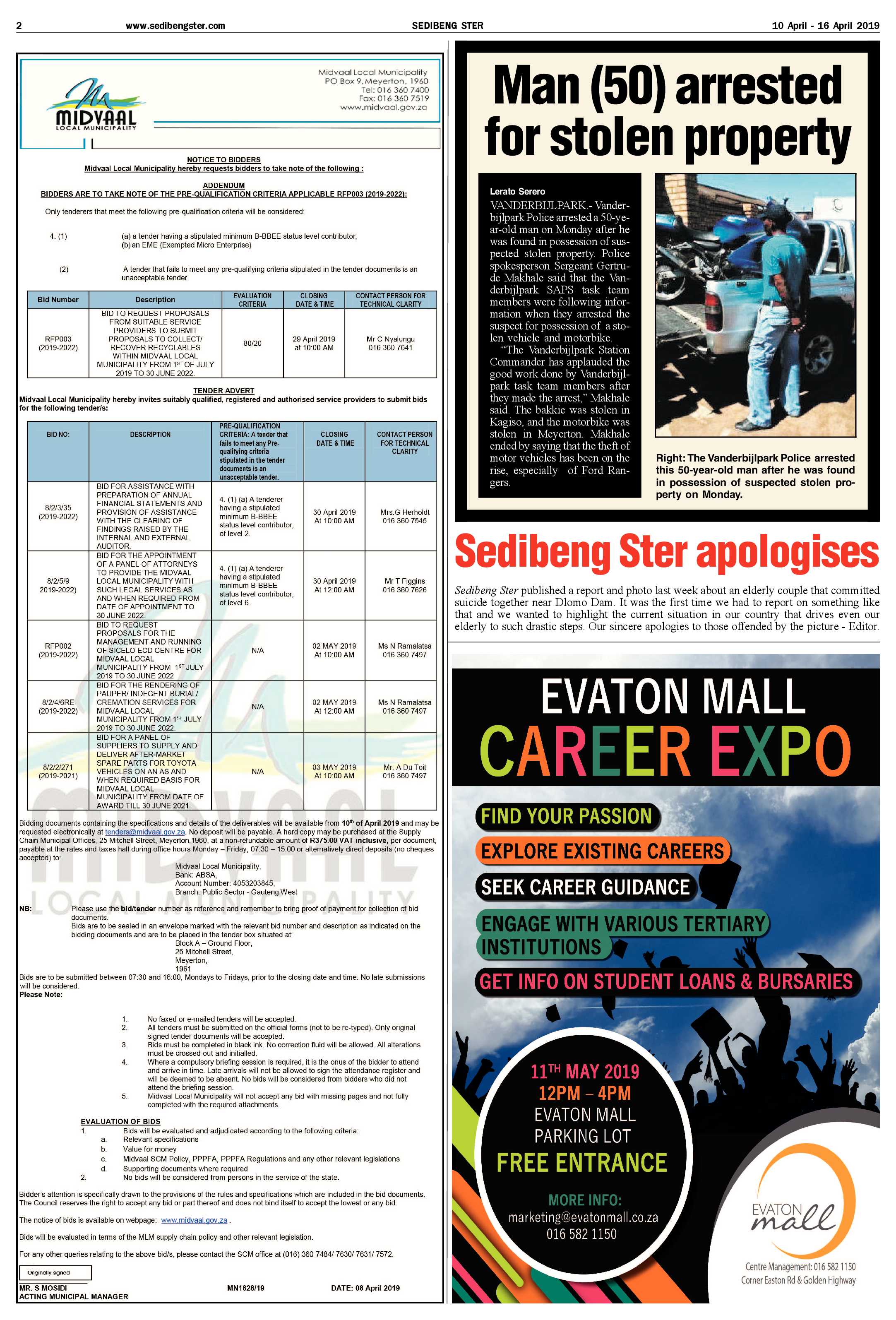 Sedibeng Ster 10 – 16 April 2019 page 2