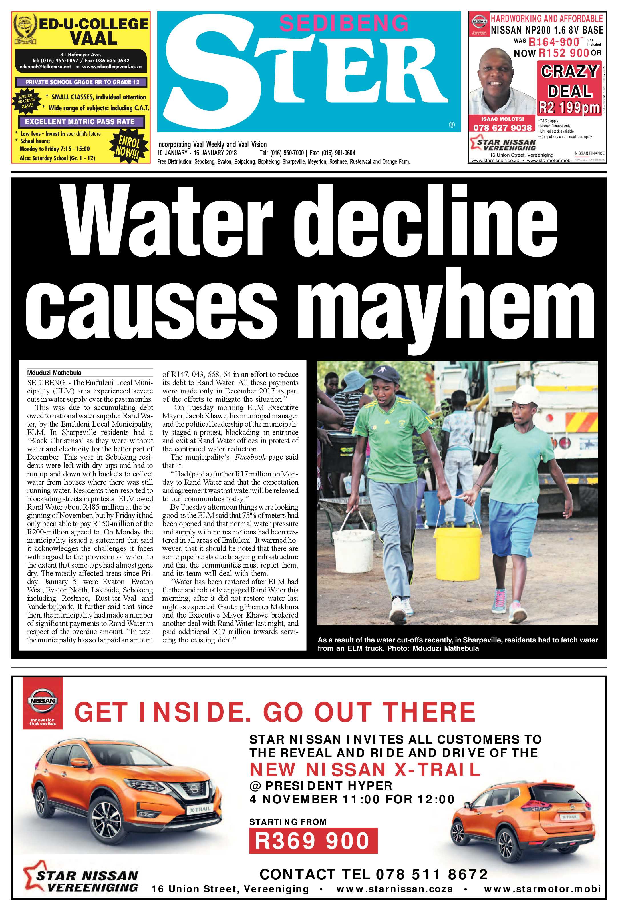 Sedibeng Ster 10 – 16 January 2018 page 1