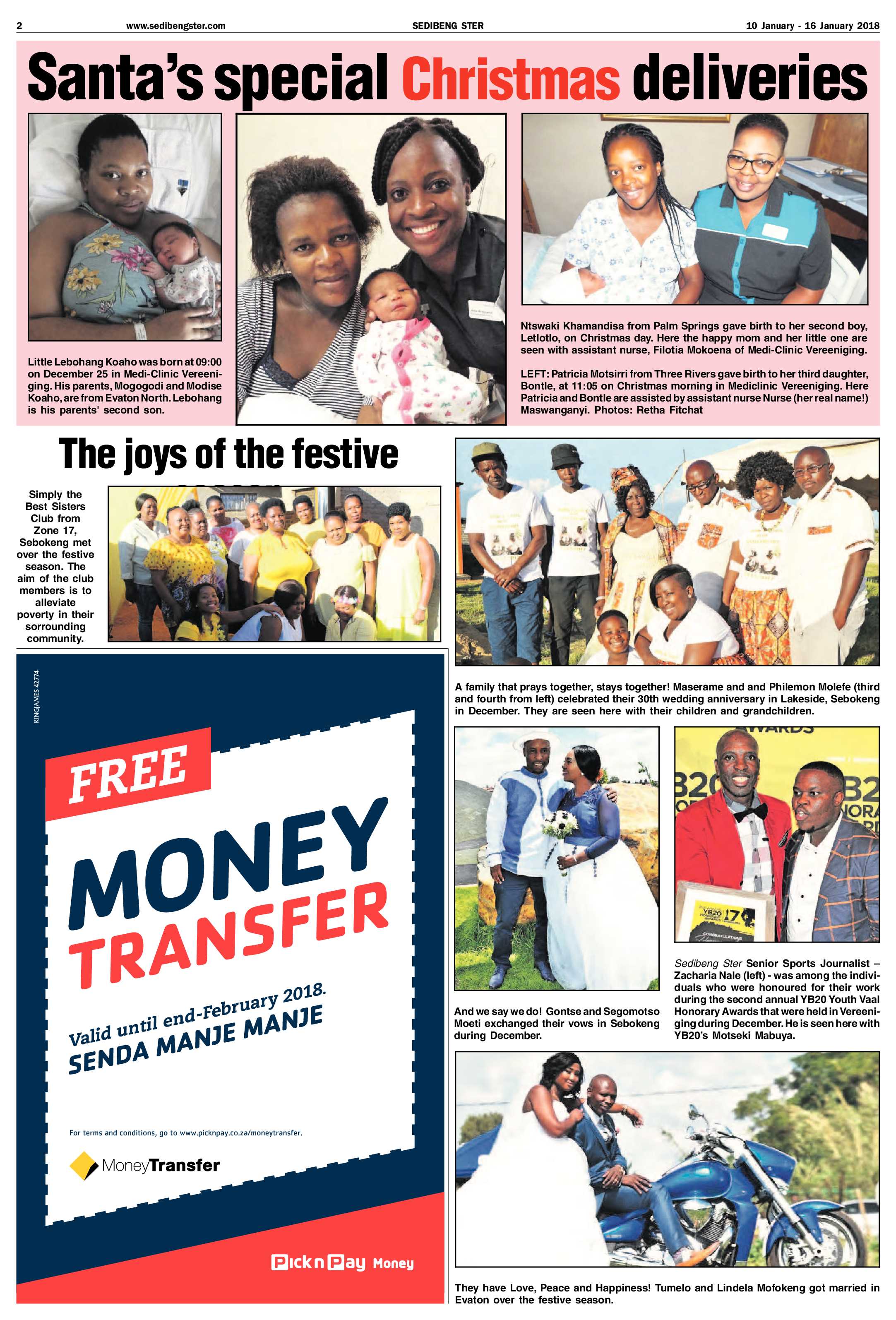Sedibeng Ster 10 – 16 January 2018 page 2