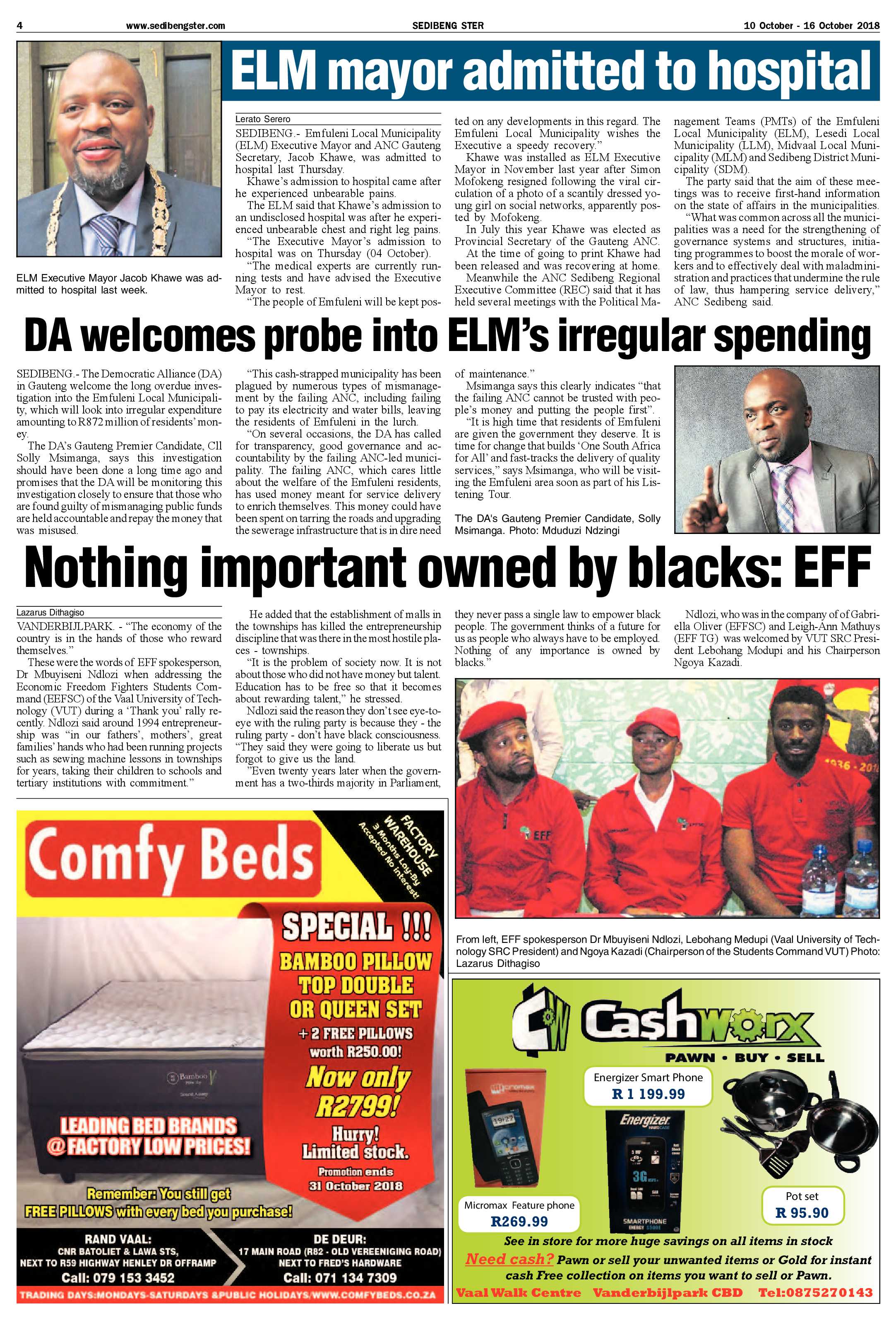 Sedibeng Ster 10 – 16 October 2018 page 4