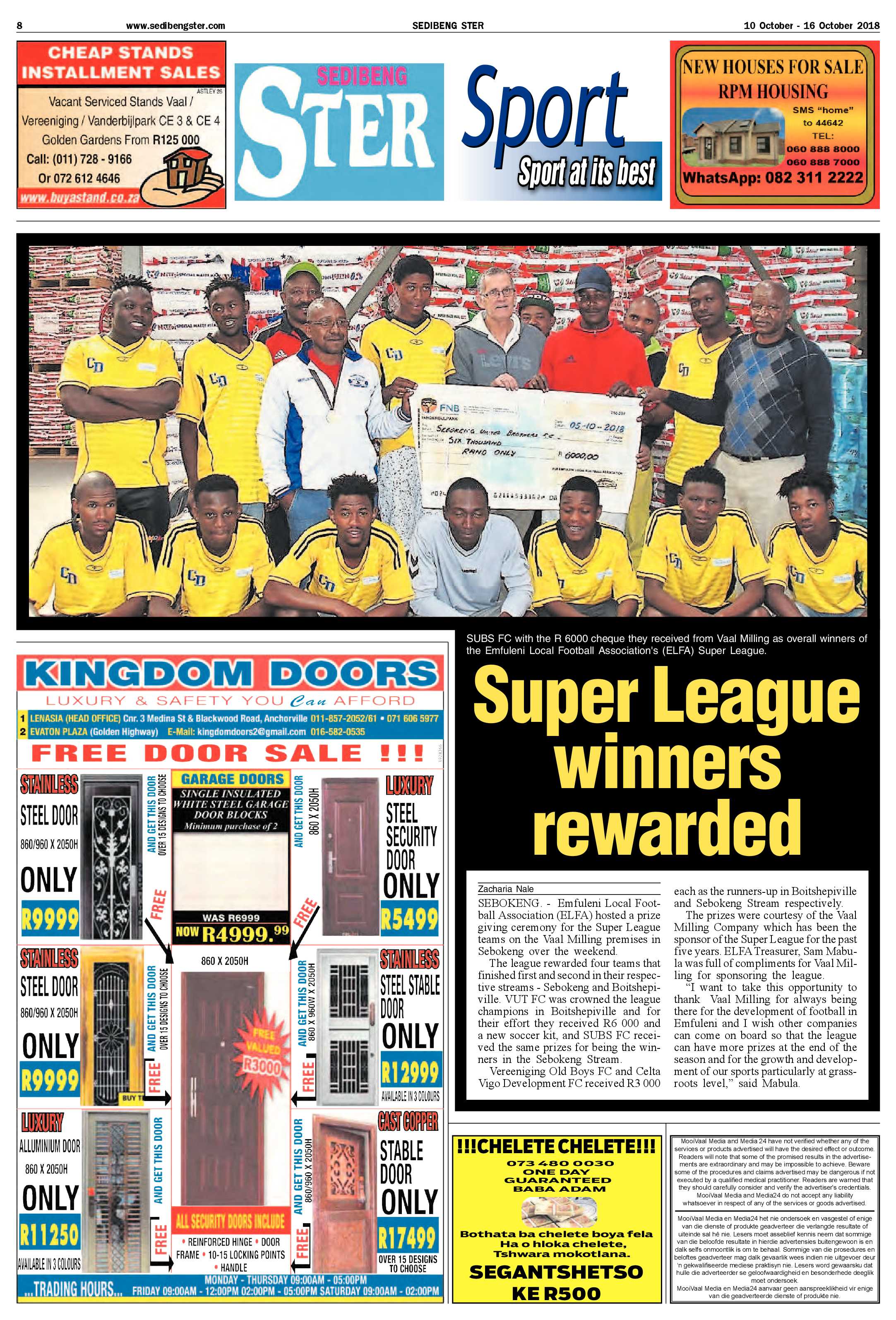 Sedibeng Ster 10 – 16 October 2018 page 8
