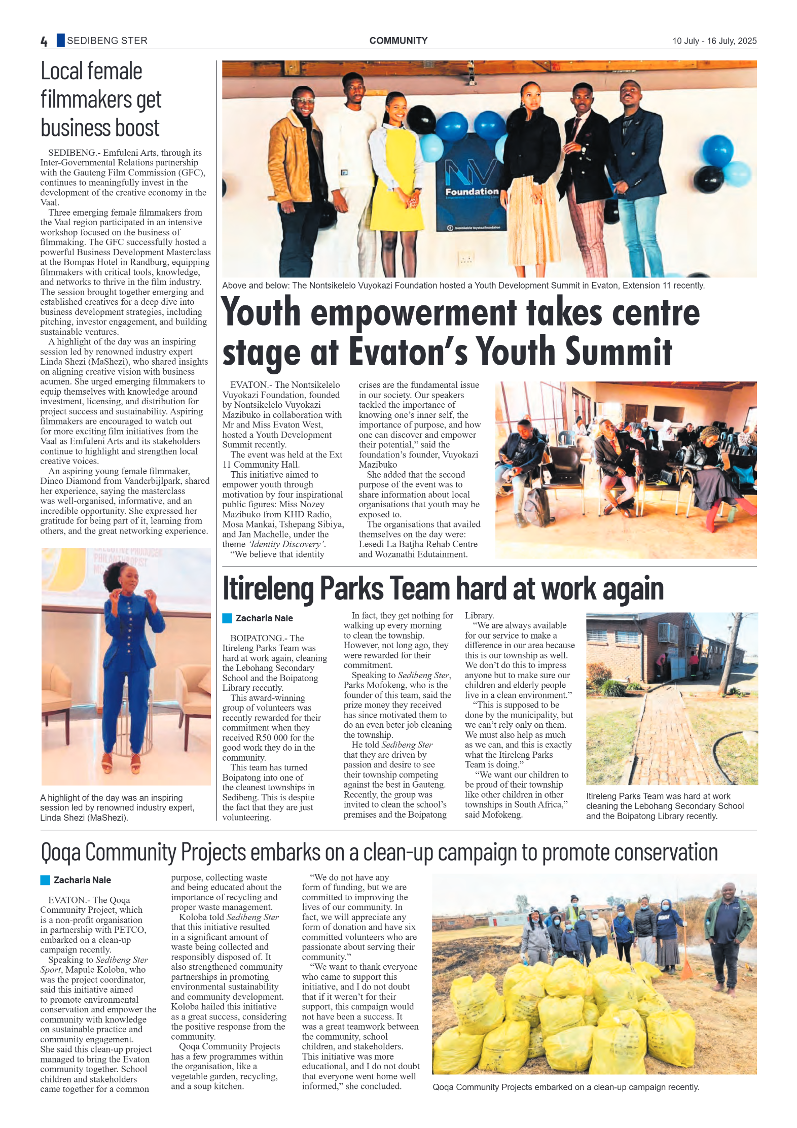 Sedibeng Ster NEWS 10 July – 16 July, 2025 page 4