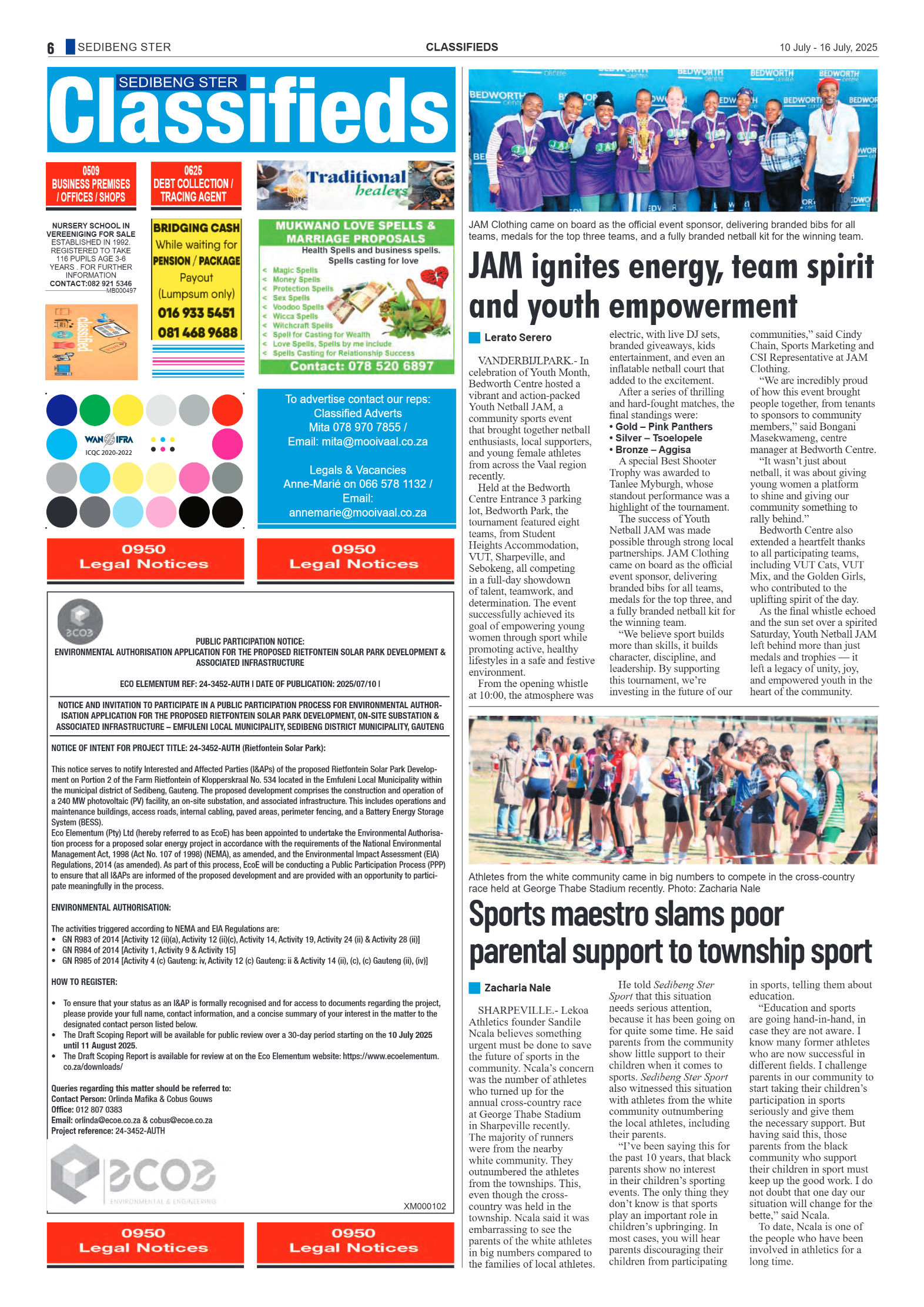 Sedibeng Ster NEWS 10 July – 16 July, 2025 page 6