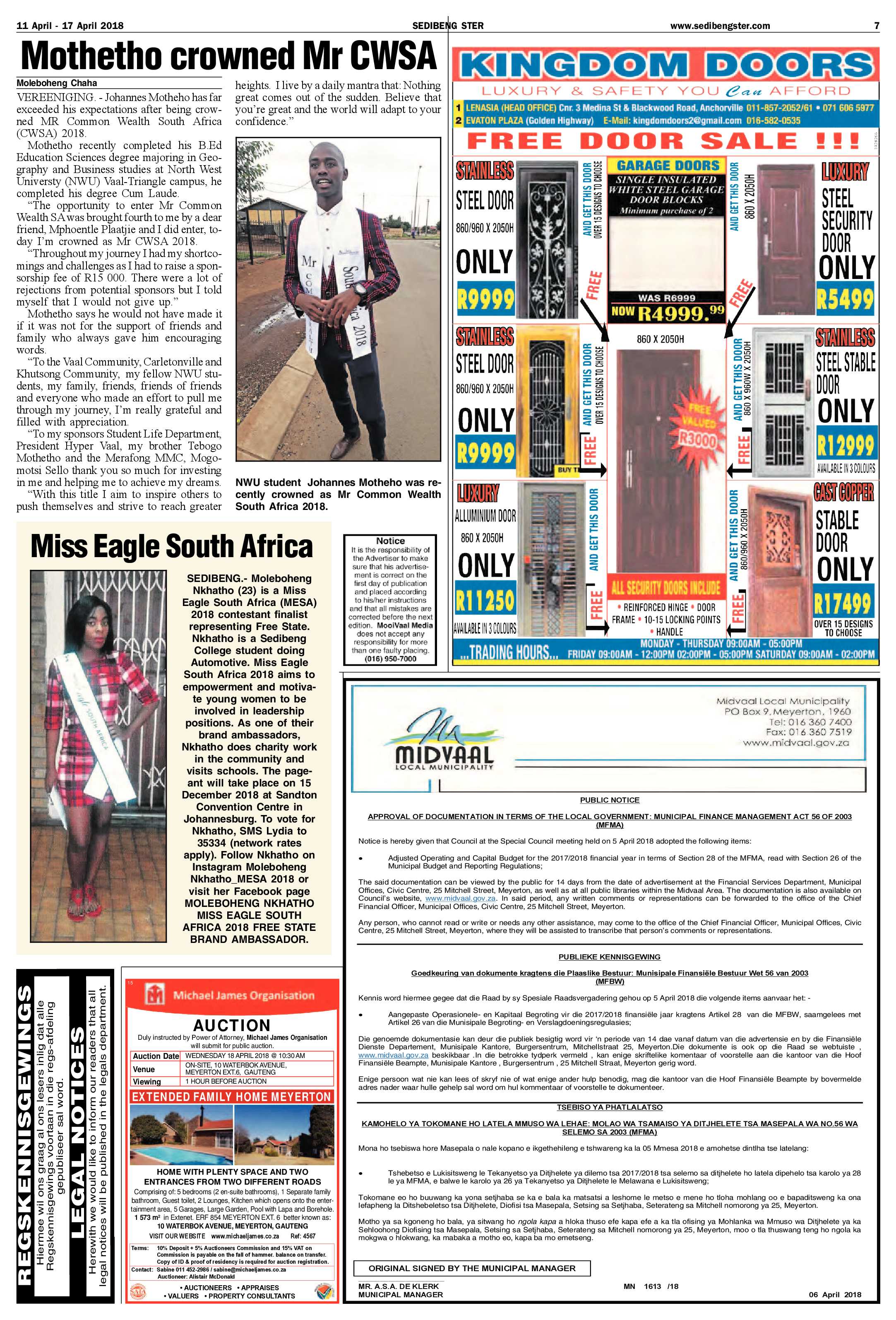 Sedibeng Ster 11 – 17 April 2018 page 7