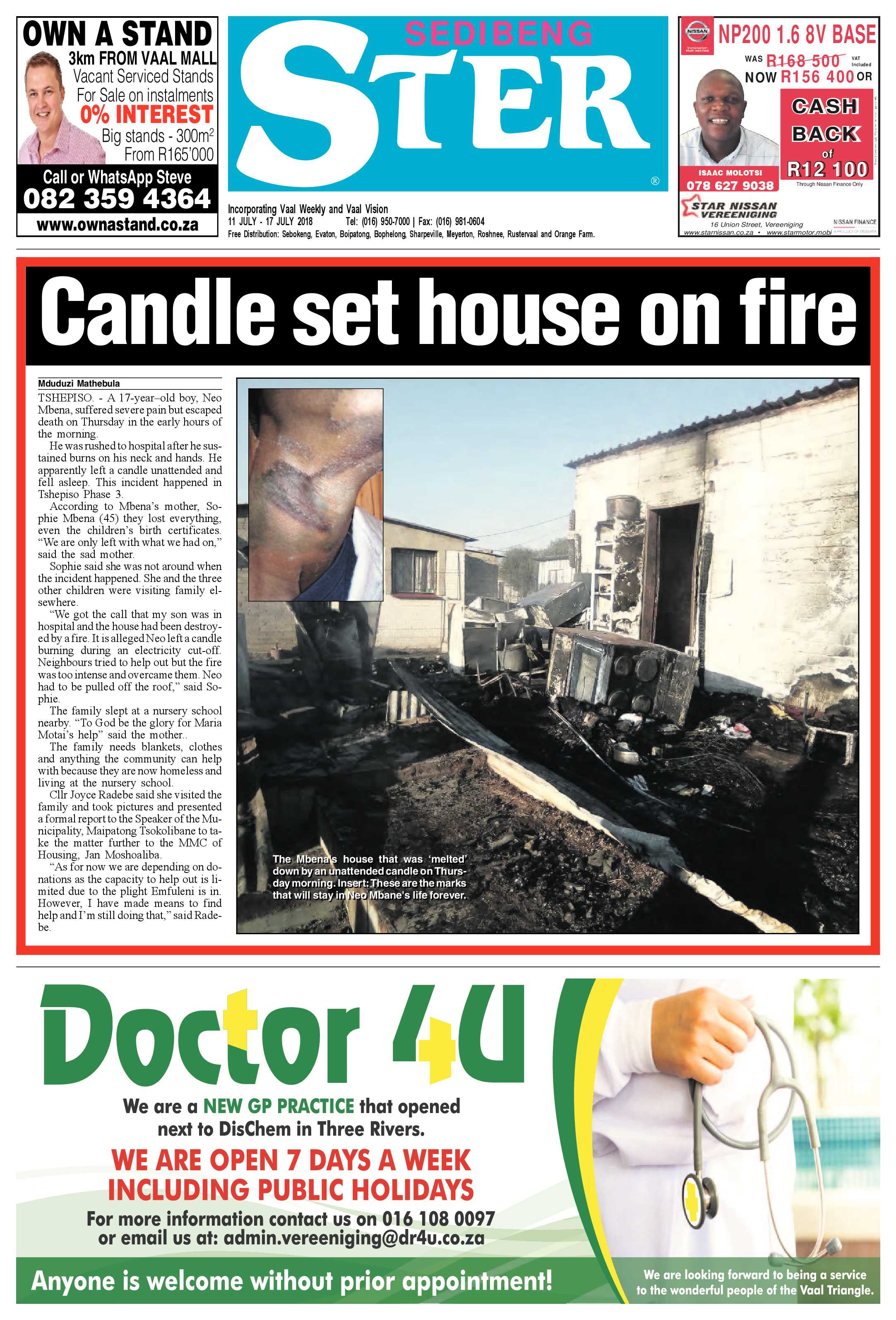 Sedibeng Ster 11 – 17 July 2018 page 1