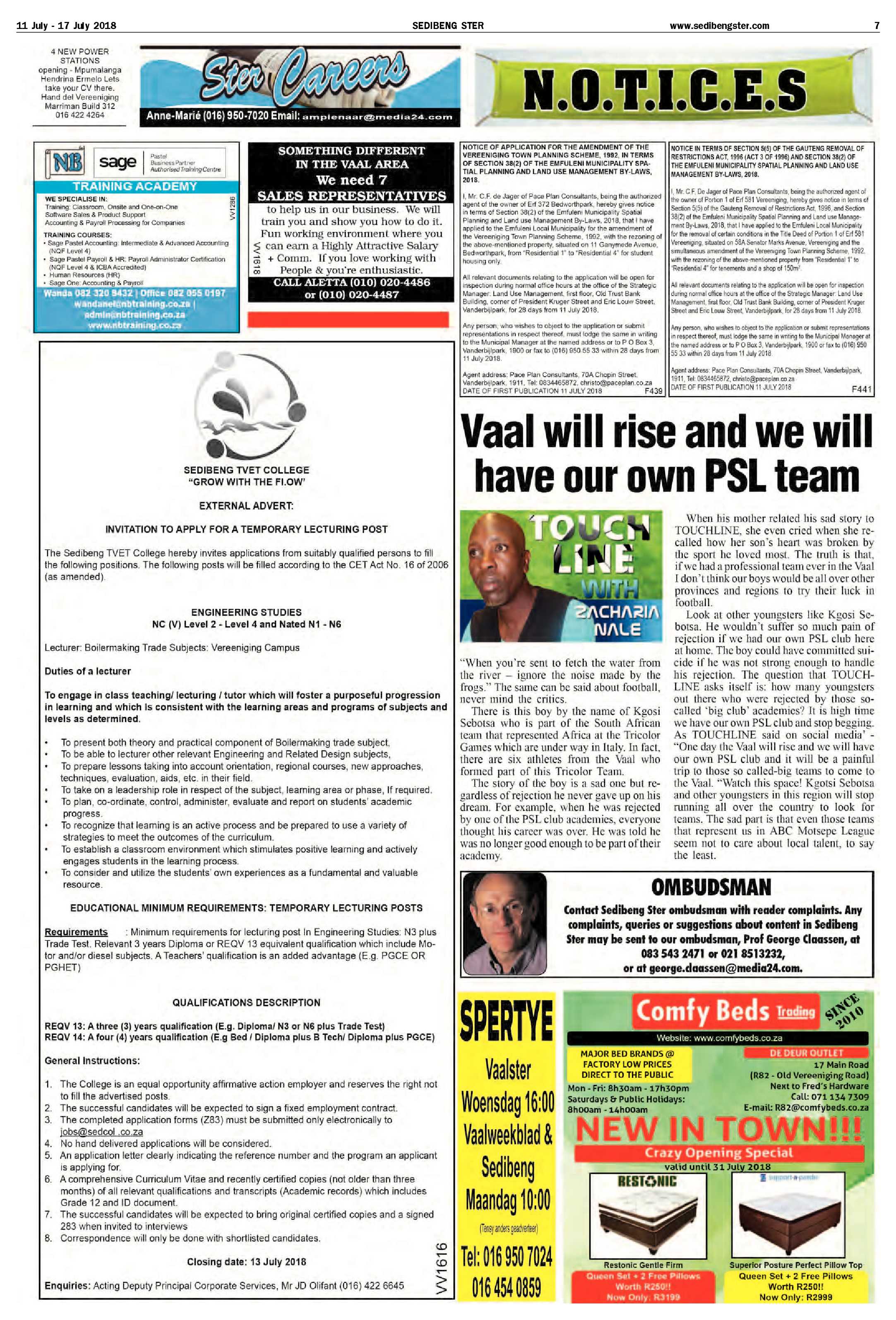 Sedibeng Ster 11 – 17 July 2018 page 7