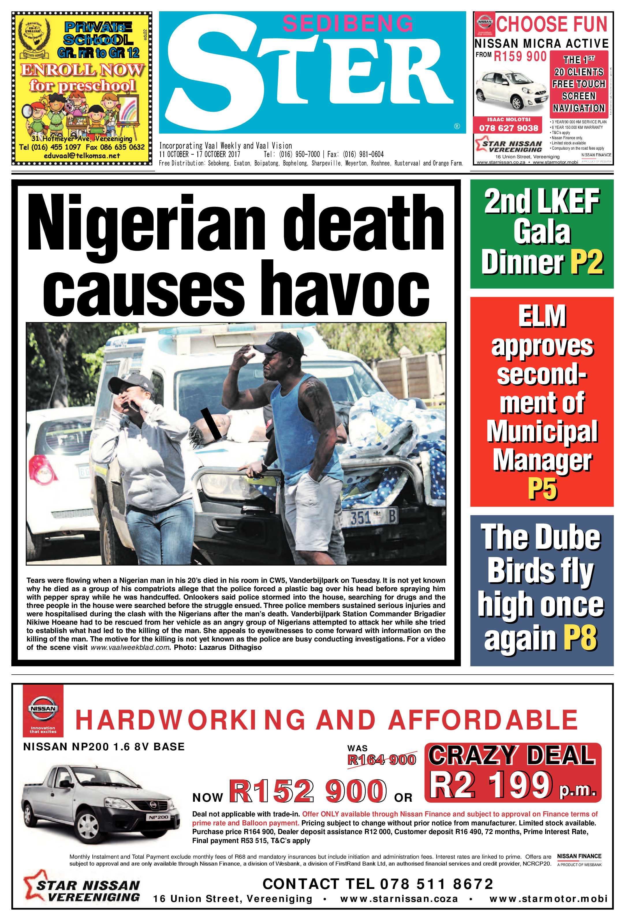 Sedibeng Ster 11 – 17 October 2017 page 1