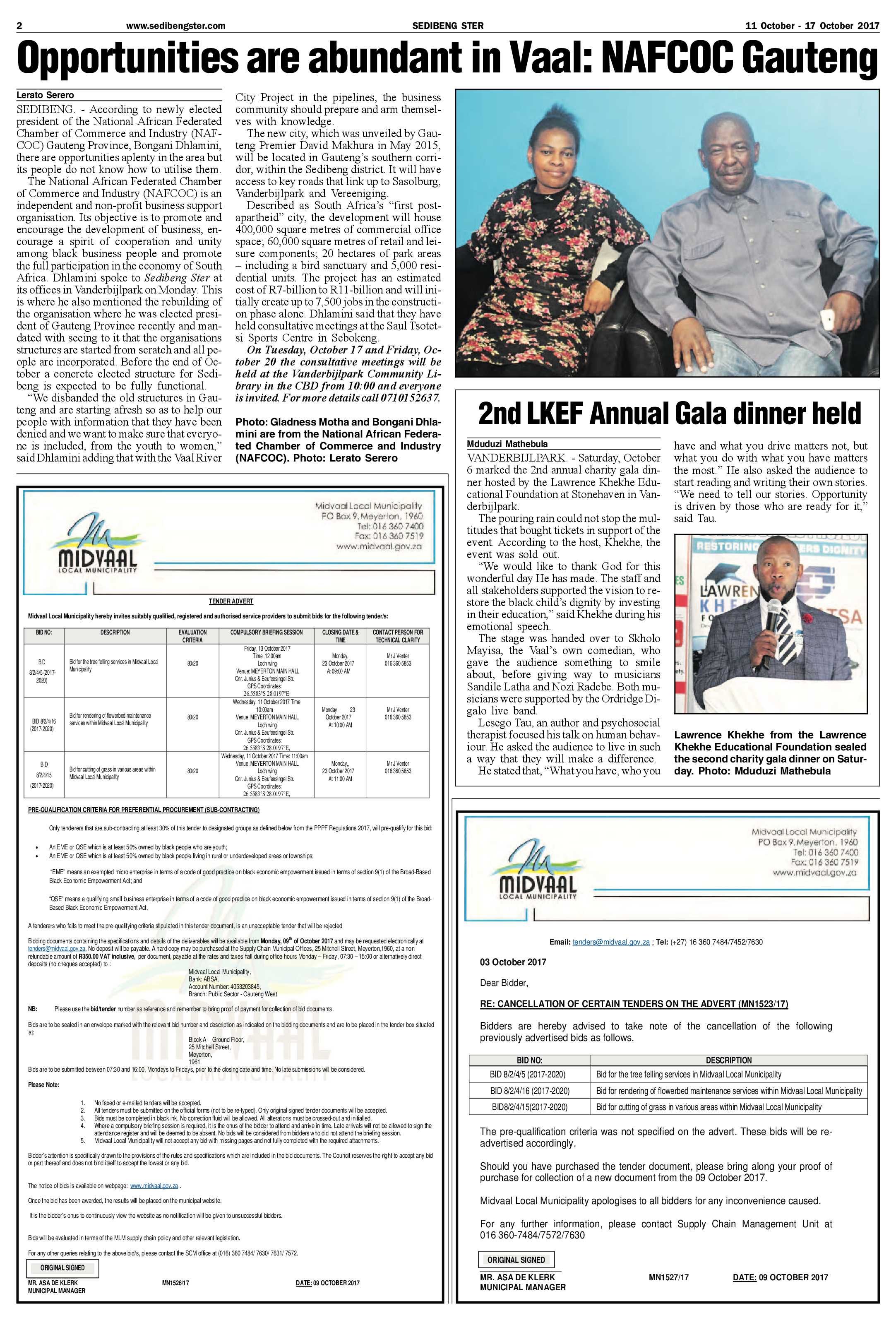 Sedibeng Ster 11 – 17 October 2017 page 2
