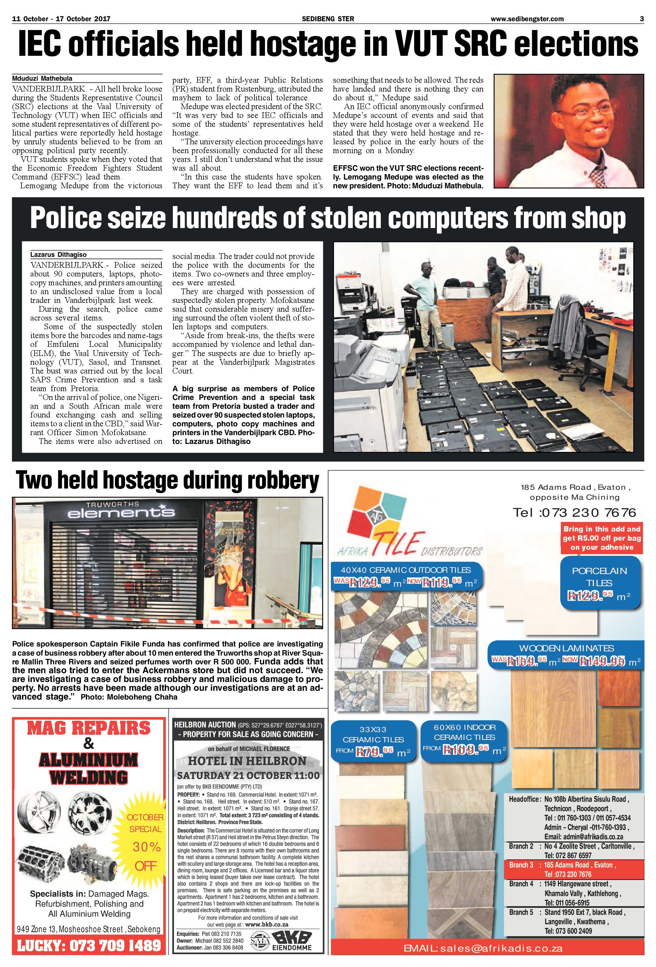 Sedibeng Ster 11 – 17 October 2017 page 3