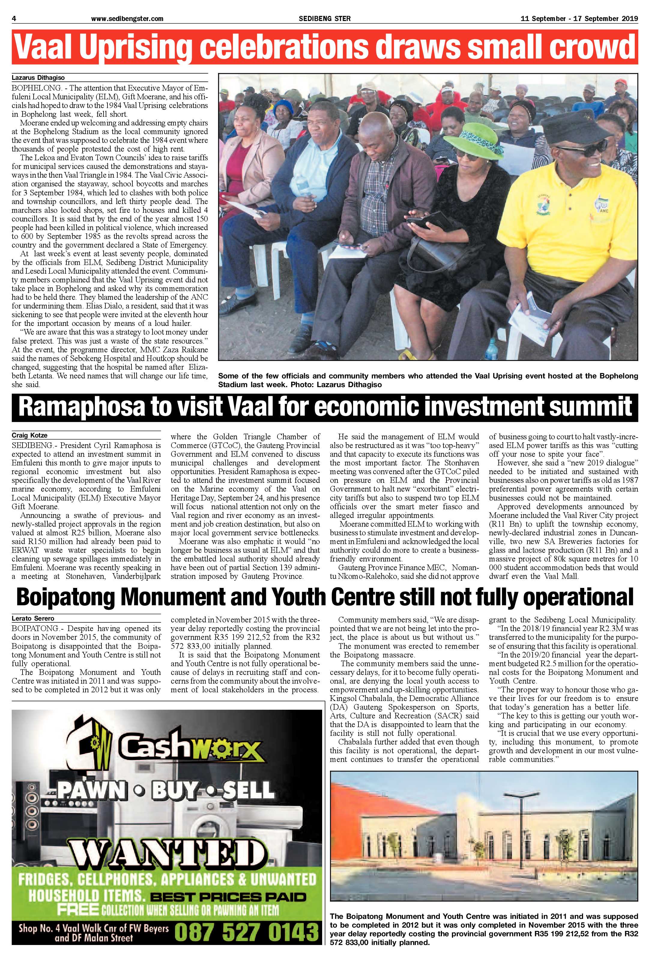 Sedibeng Ster 11 – 17 September 2019 page 4