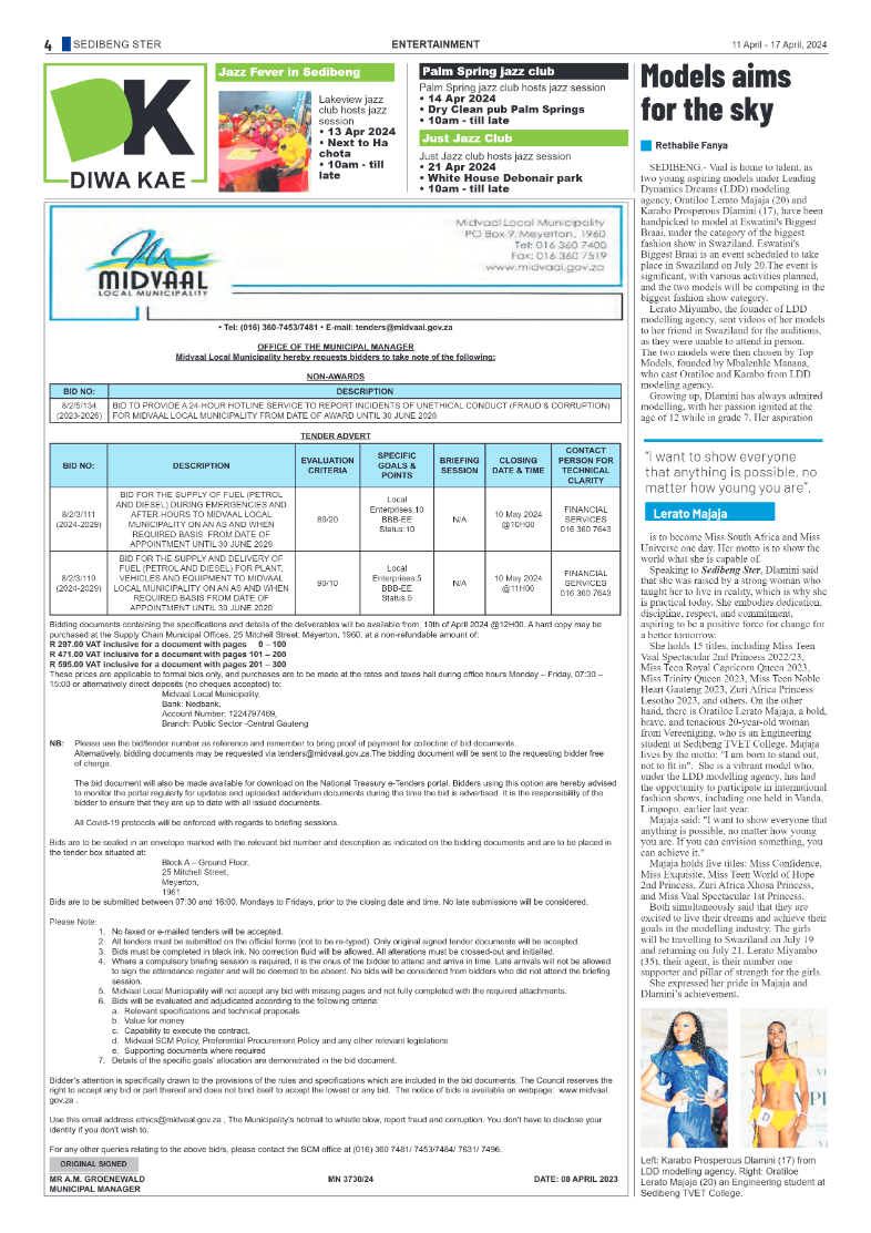 Sedibeng Ster 11 April – 17 April, 2024 page 4