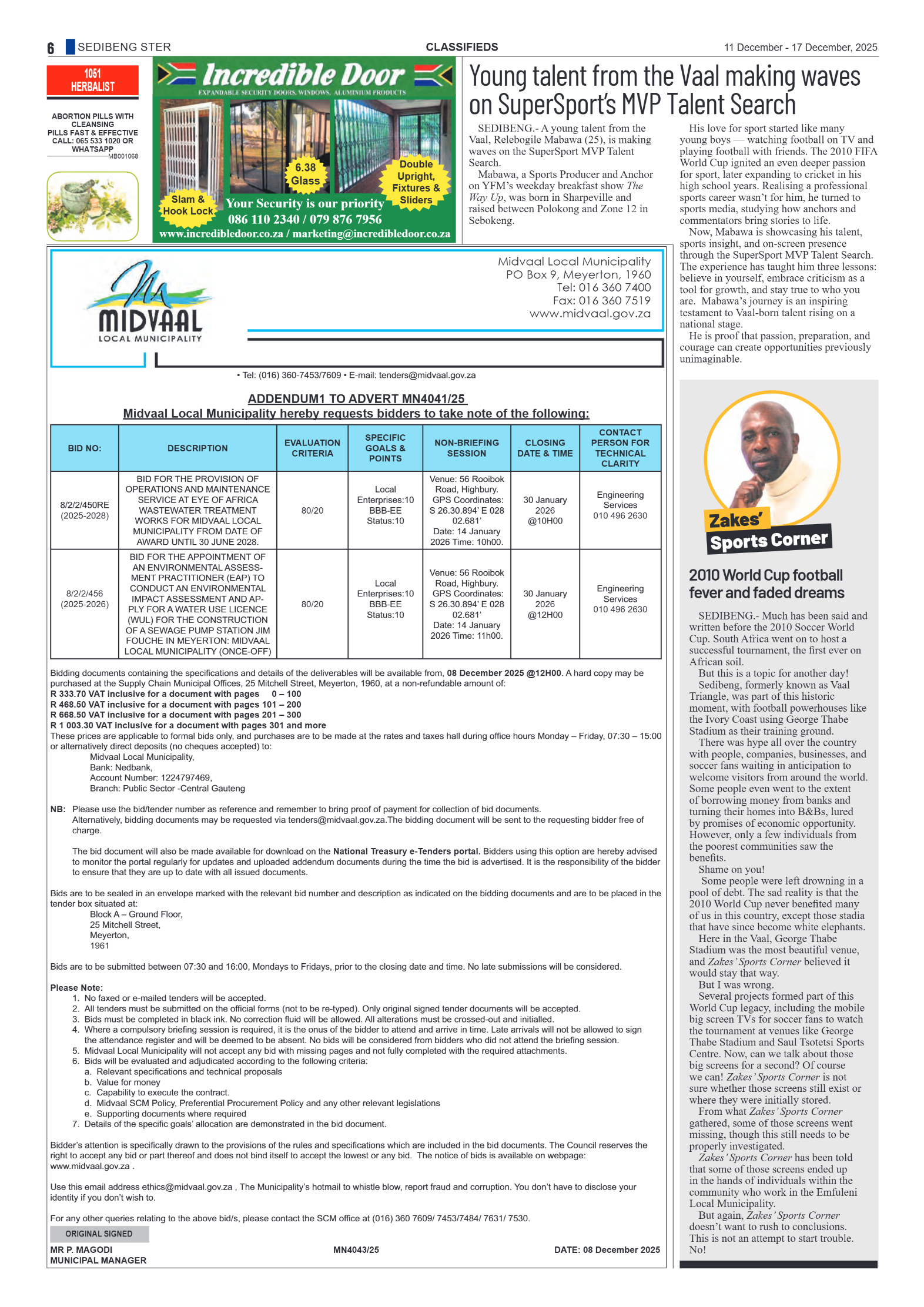 Sedibeng Ster 11 December – 17 December, 2025 page 6