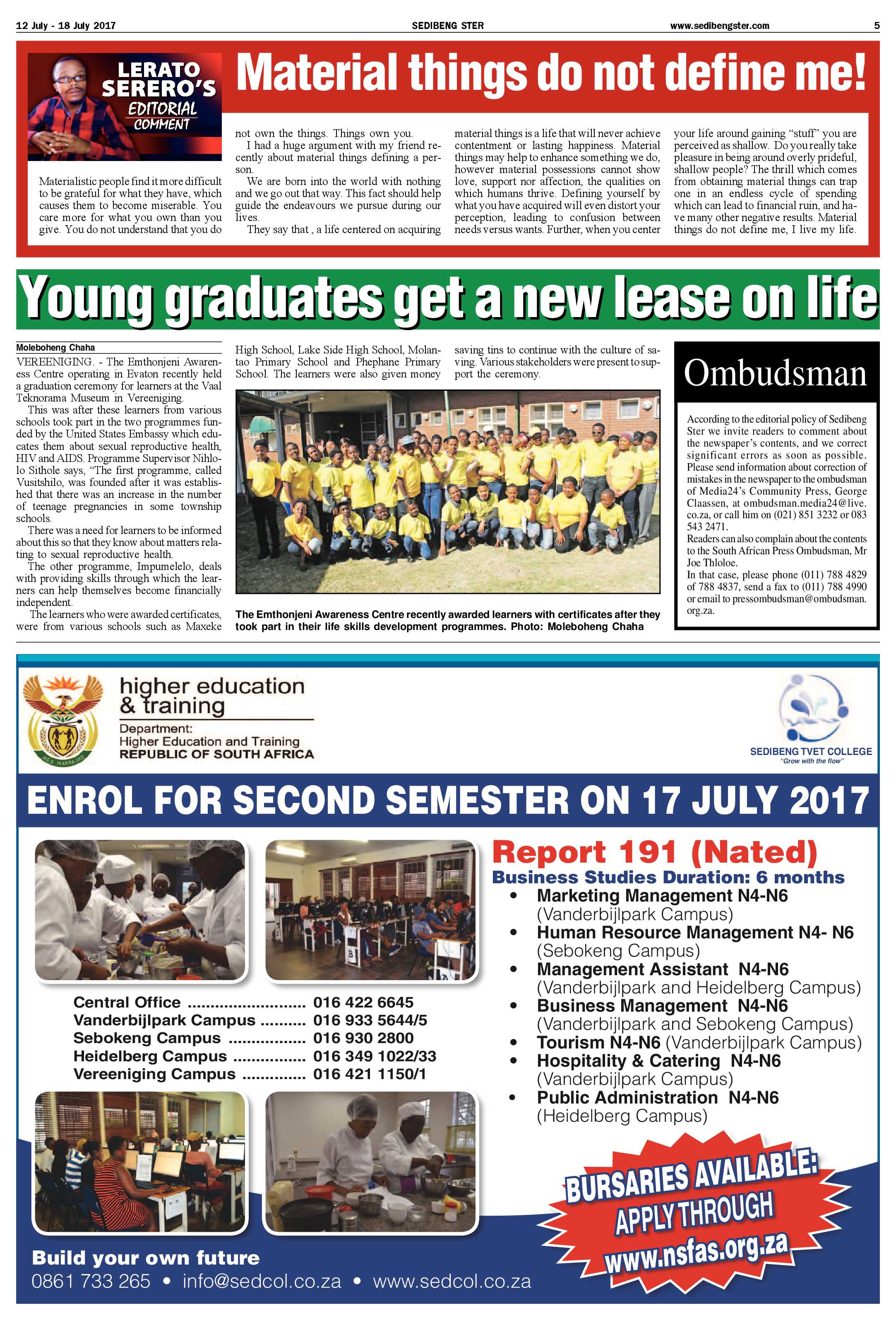 Sedibeng Ster 12 – 15 July 2017 page 5