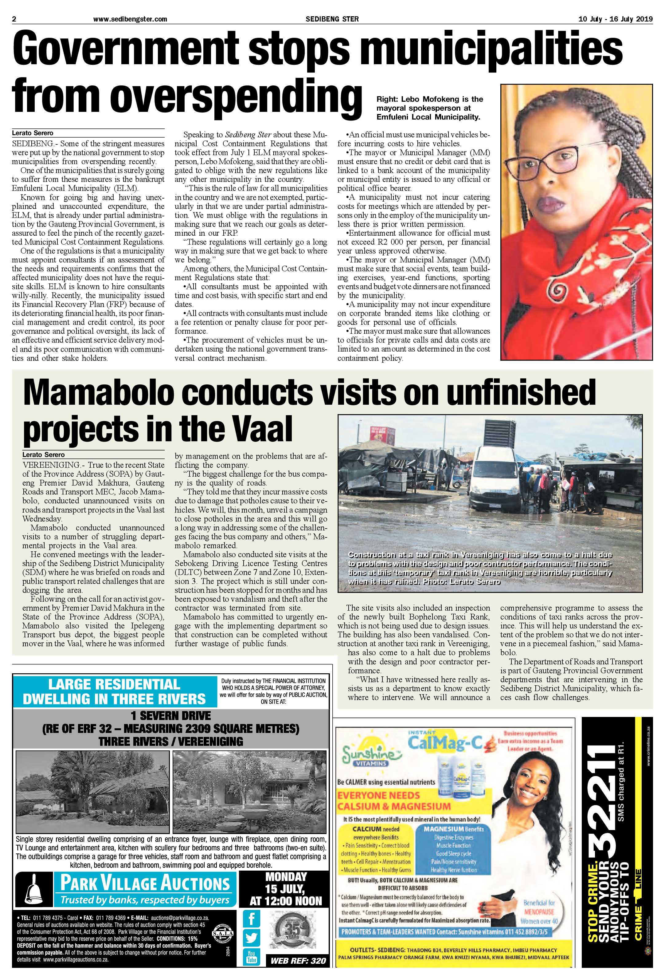 Sedibeng Ster 12 – 16 July 2019 page 2