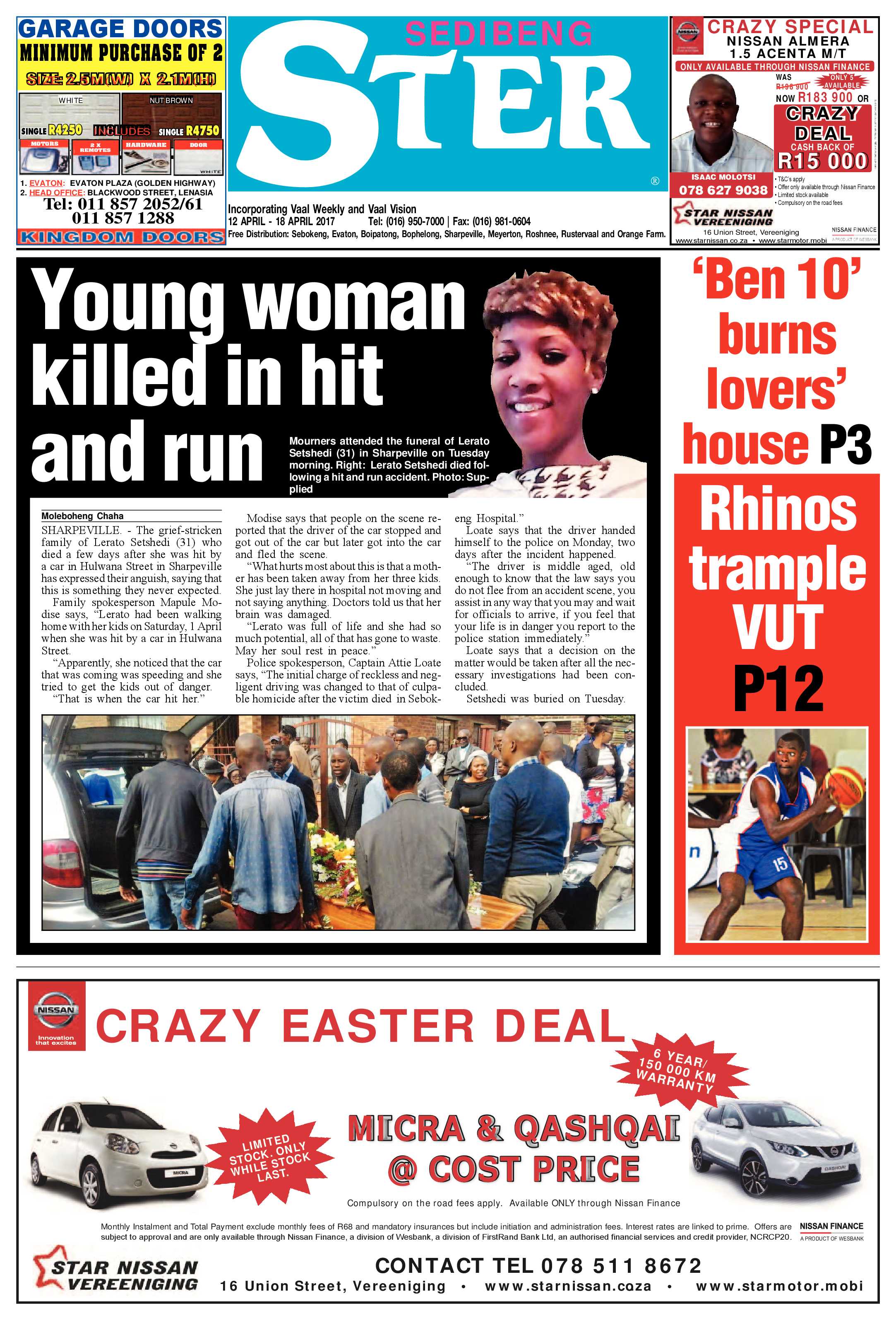 Sedibeng Ster 12 – 18 April 2017 page 1