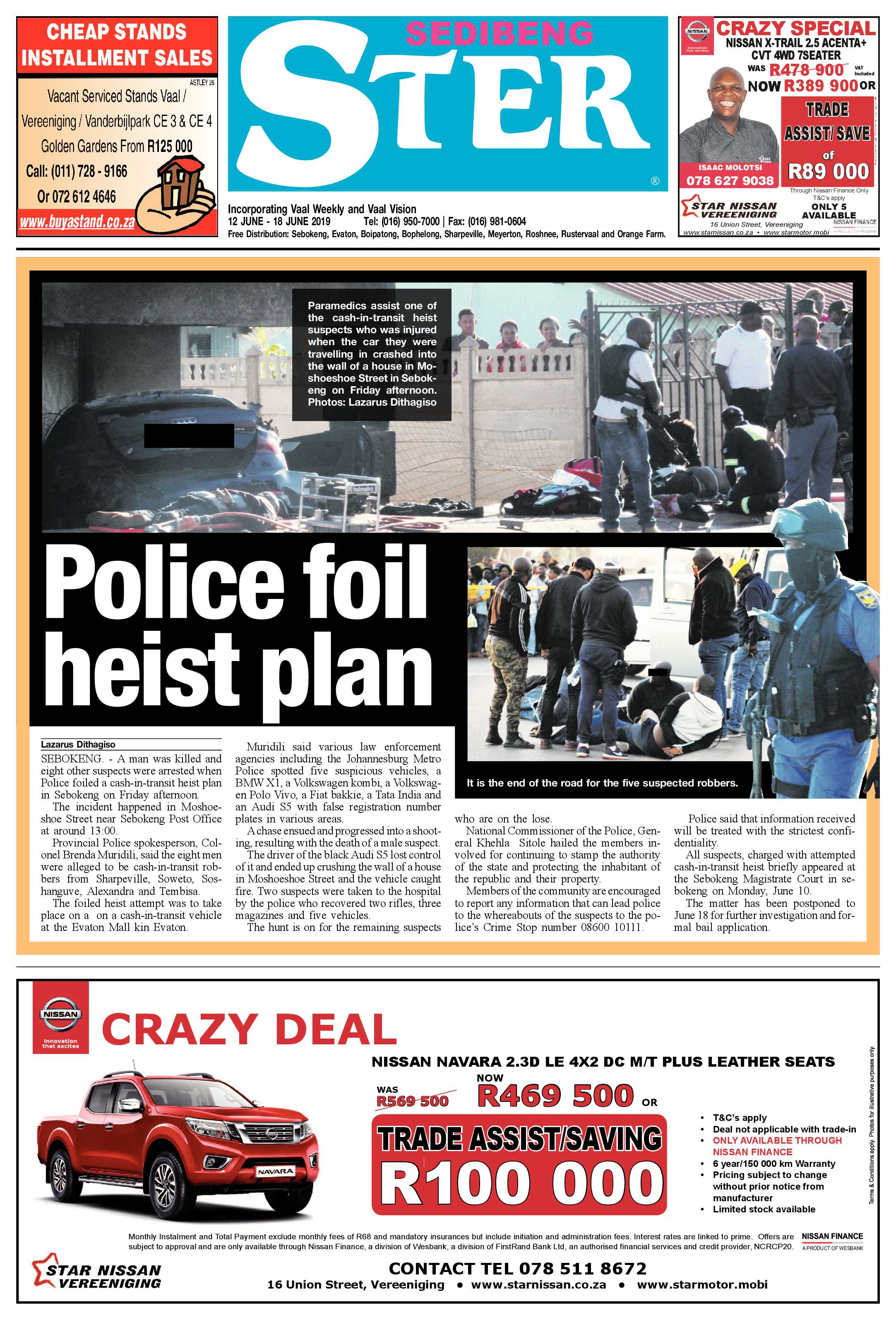 Sedibeng Ster 12 – 18 June 2019 page 1