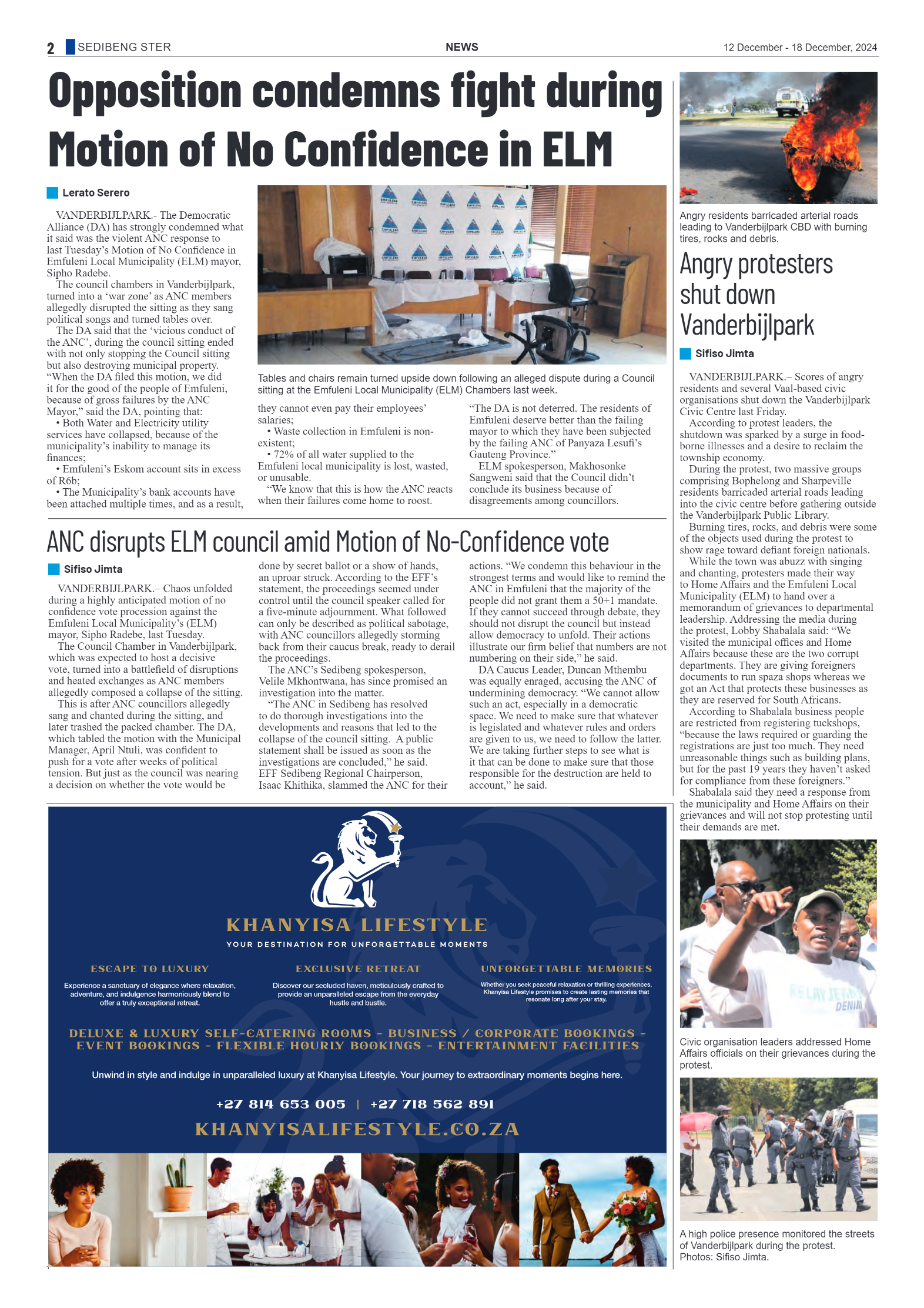 Sedibeng Ster 12 December – 18 December, 2024 page 2