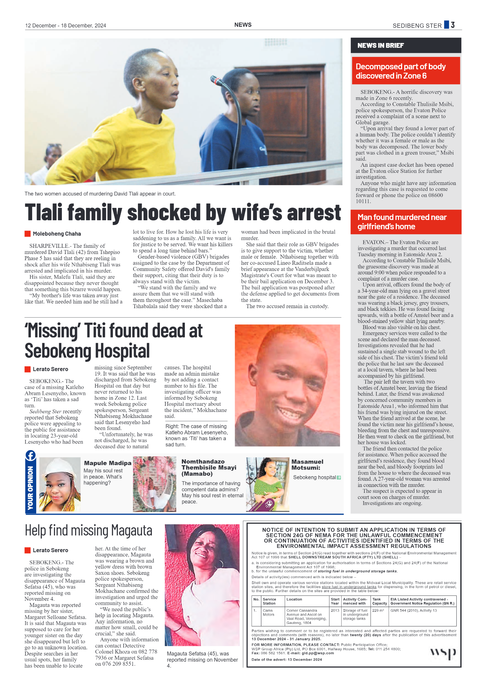 Sedibeng Ster 12 December – 18 December, 2024 page 3