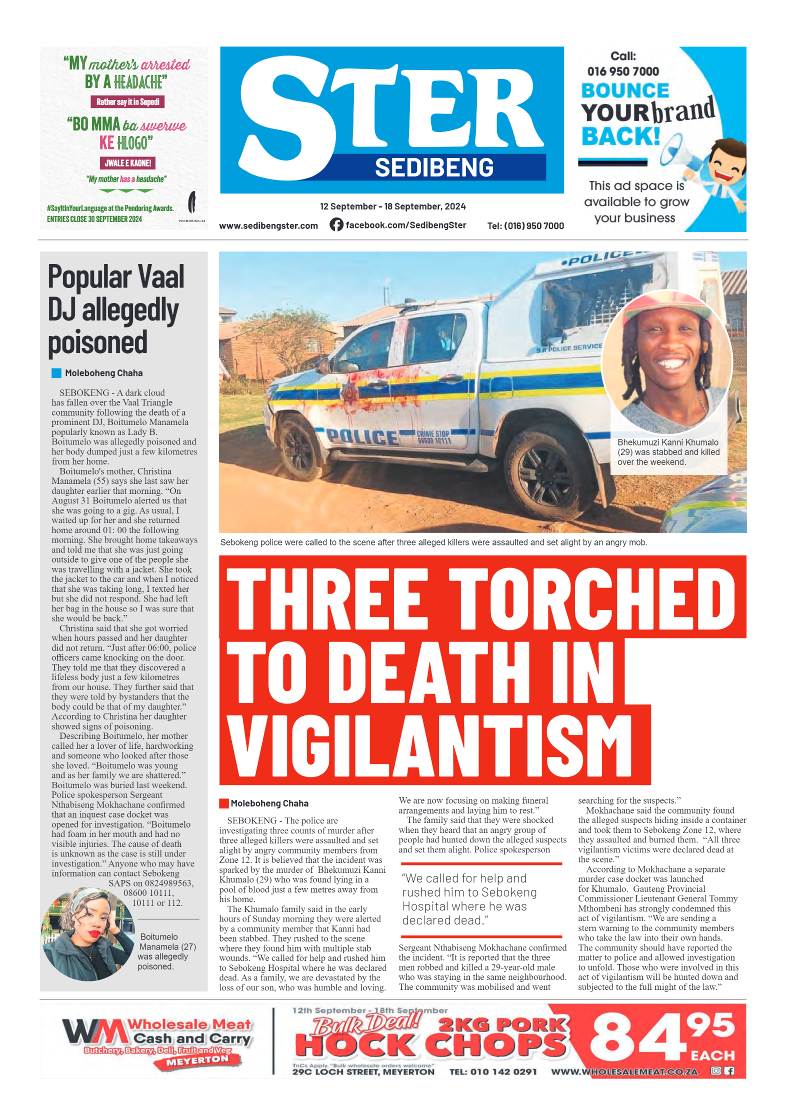 Sedibeng Ster 12 September – 18 September, 2024 page 1