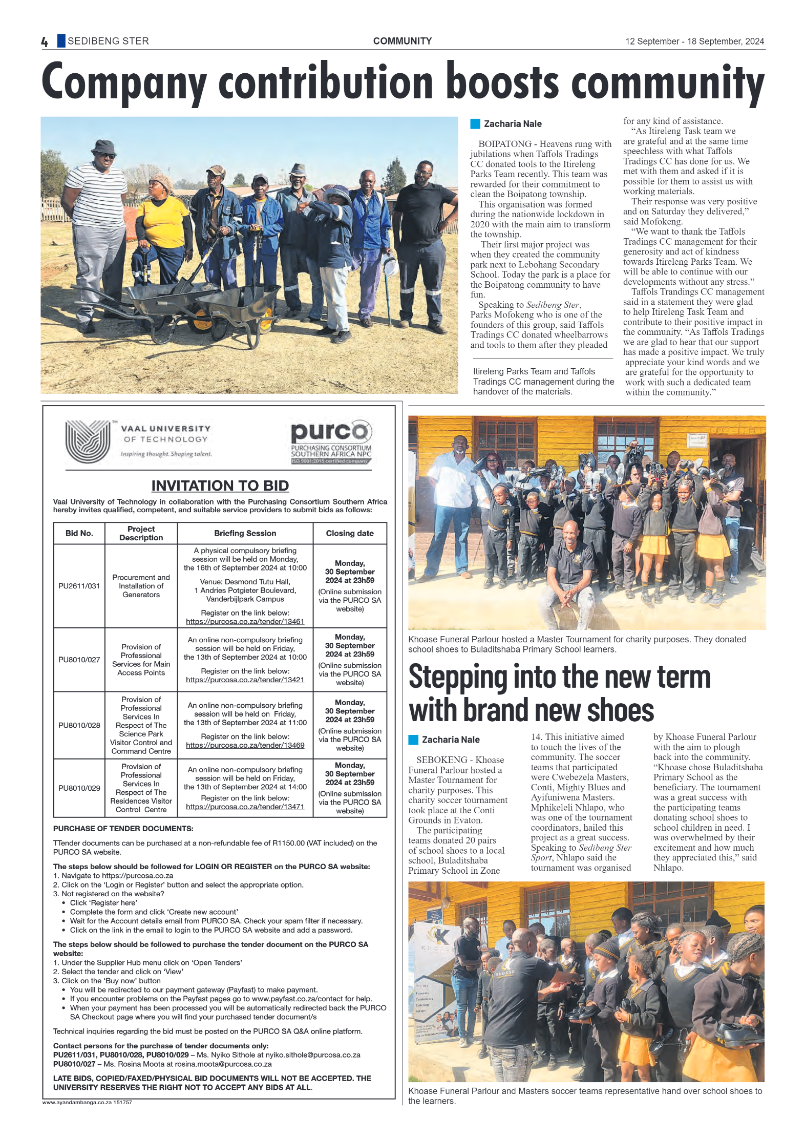 Sedibeng Ster 12 September – 18 September, 2024 page 4