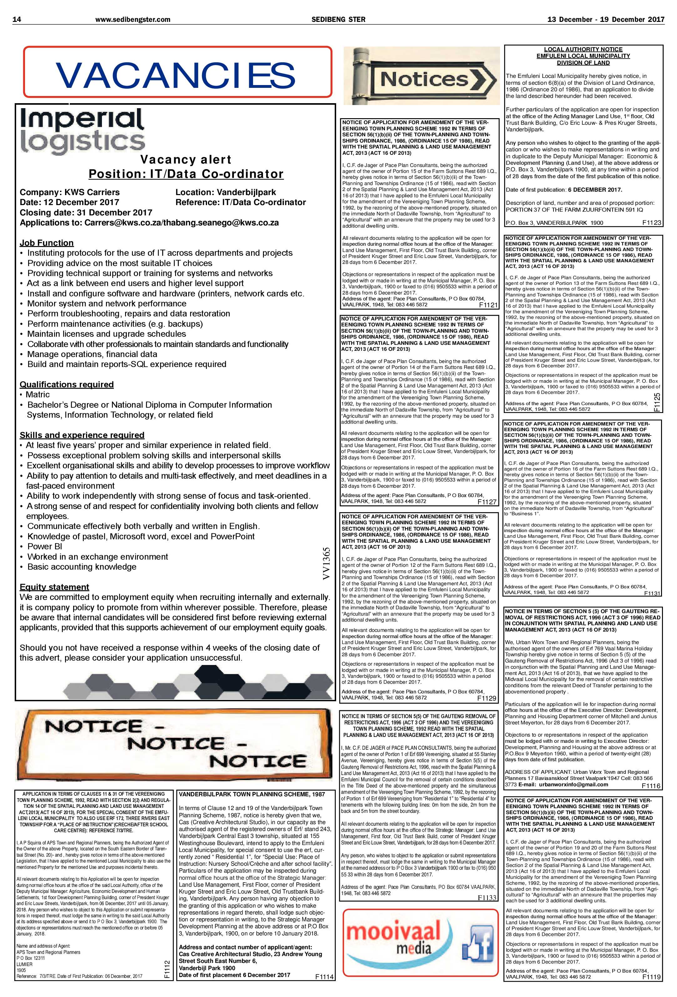 Sedibeng Ster 13 – 18 December 2017 page 14