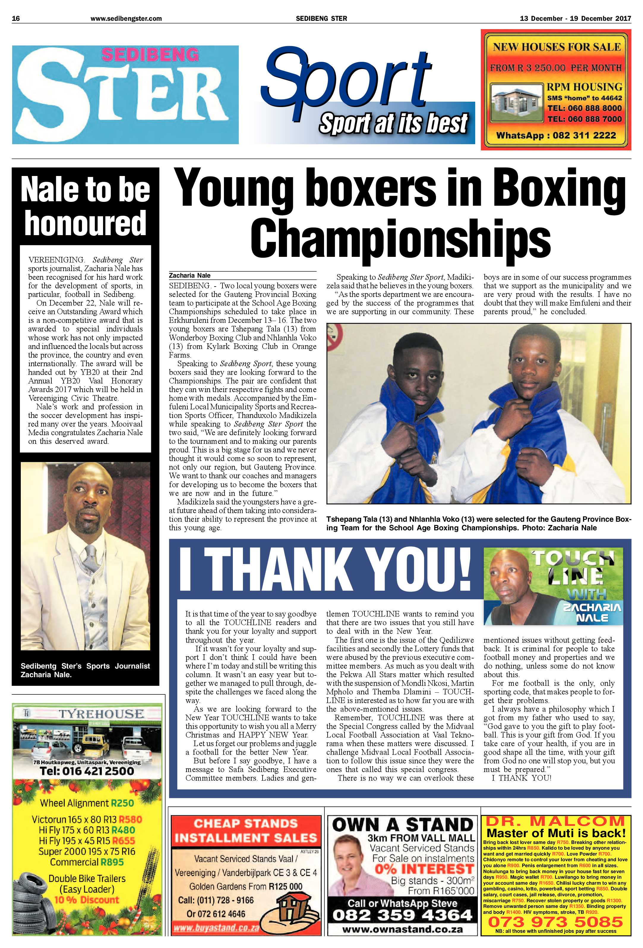 Sedibeng Ster 13 – 18 December 2017 page 16