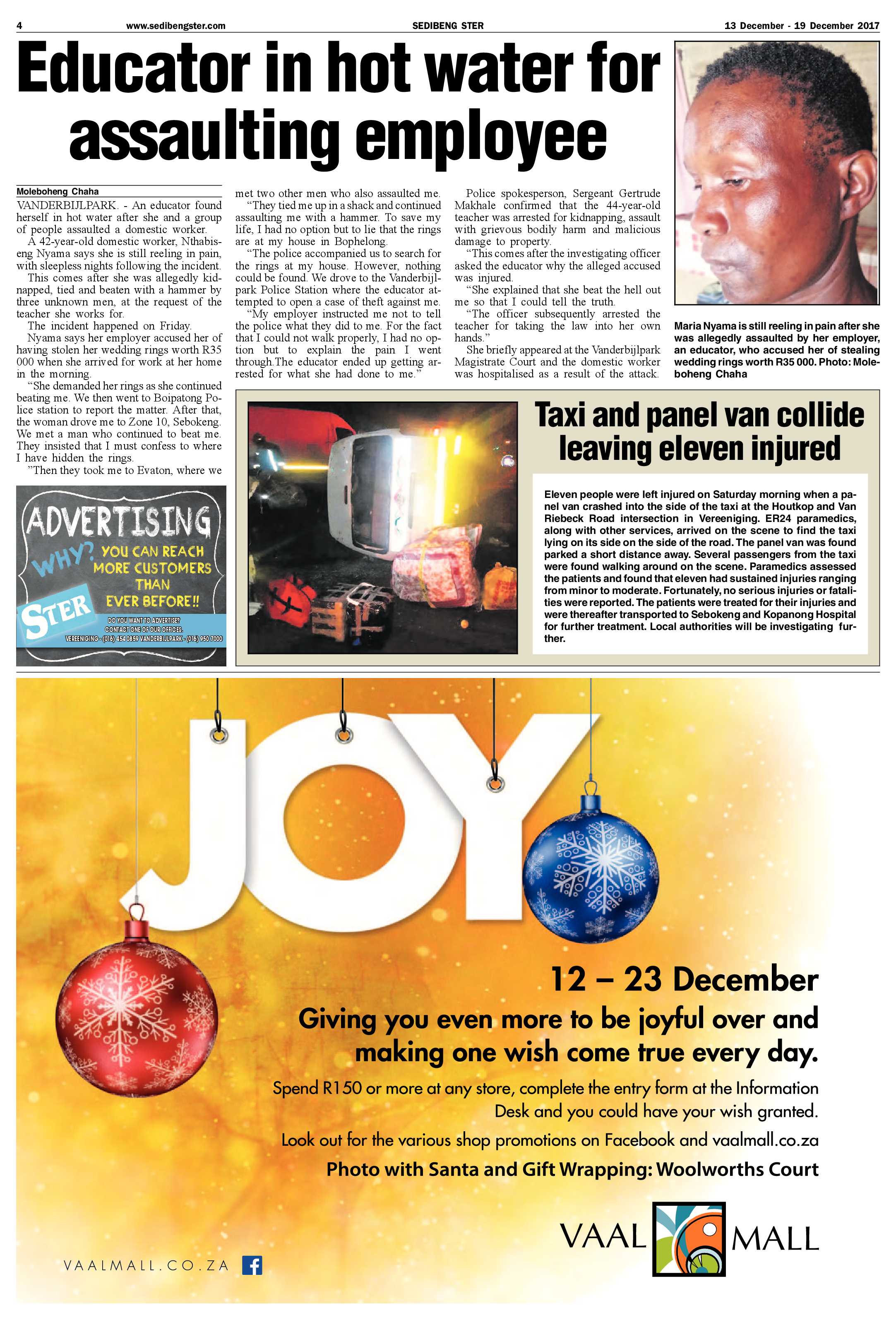 Sedibeng Ster 13 – 18 December 2017 page 4