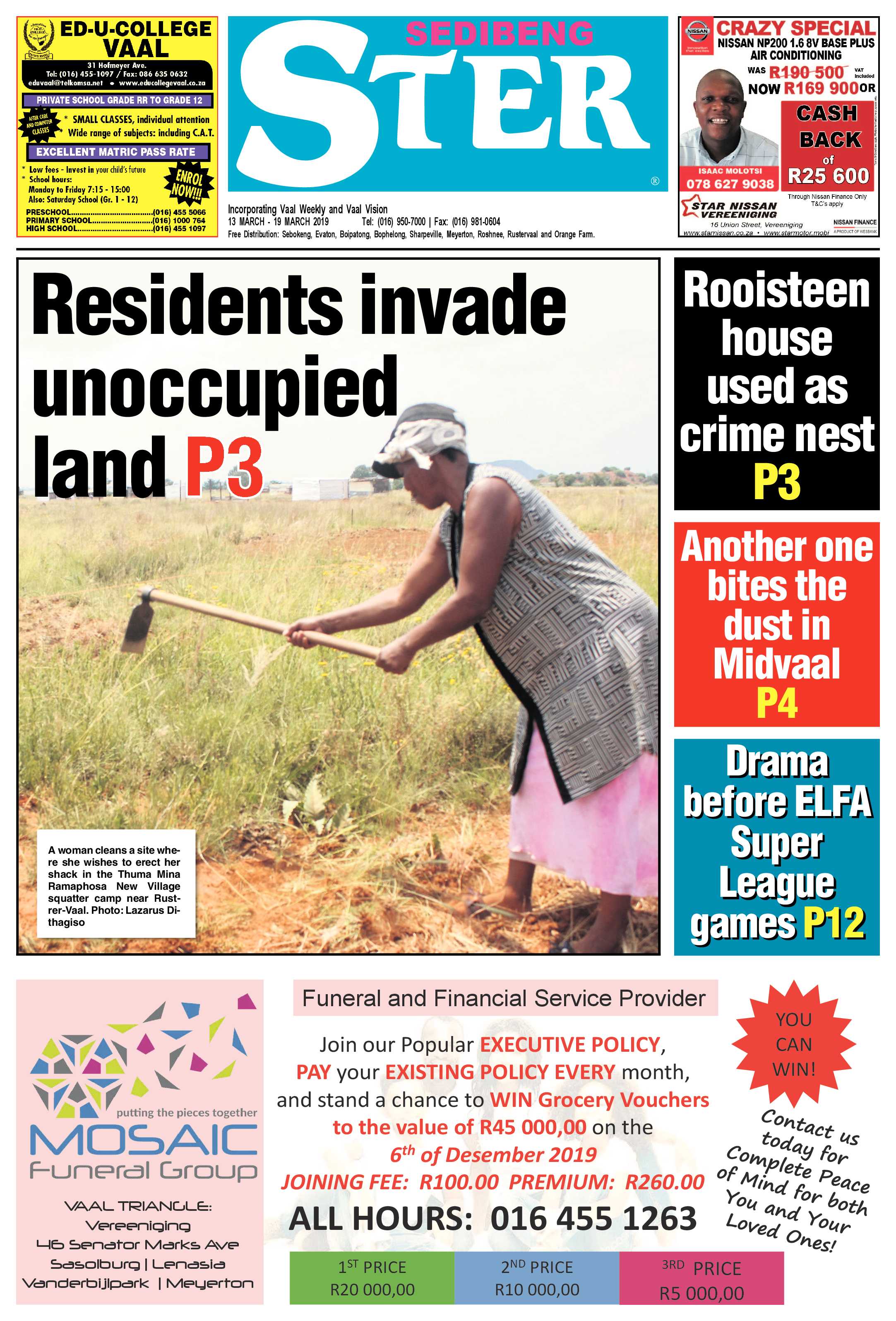 Sedibeng Ster 13 – 19 March 2019 page 1