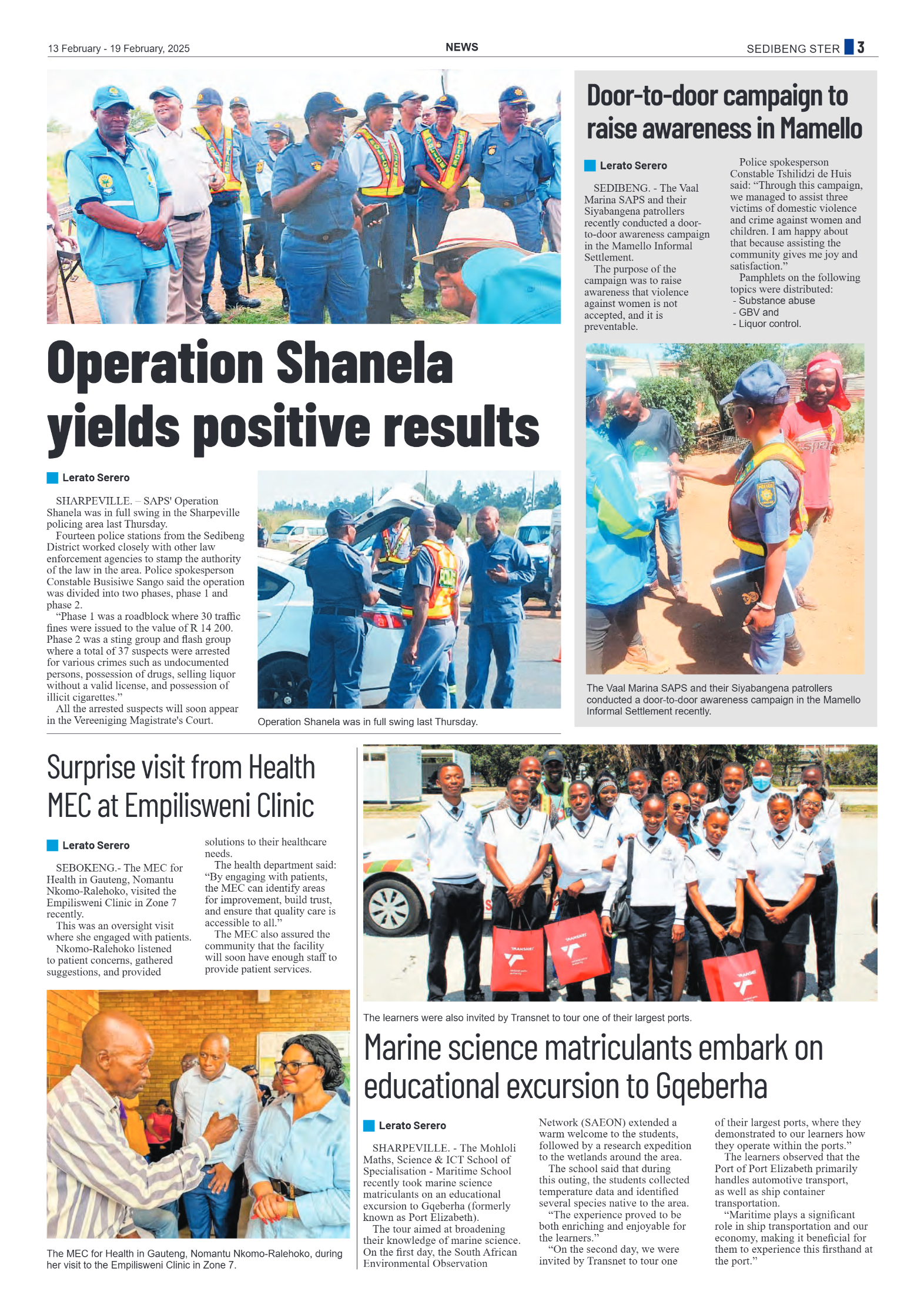 Sedibeng Ster 13 February – 19 February, 2025 page 3