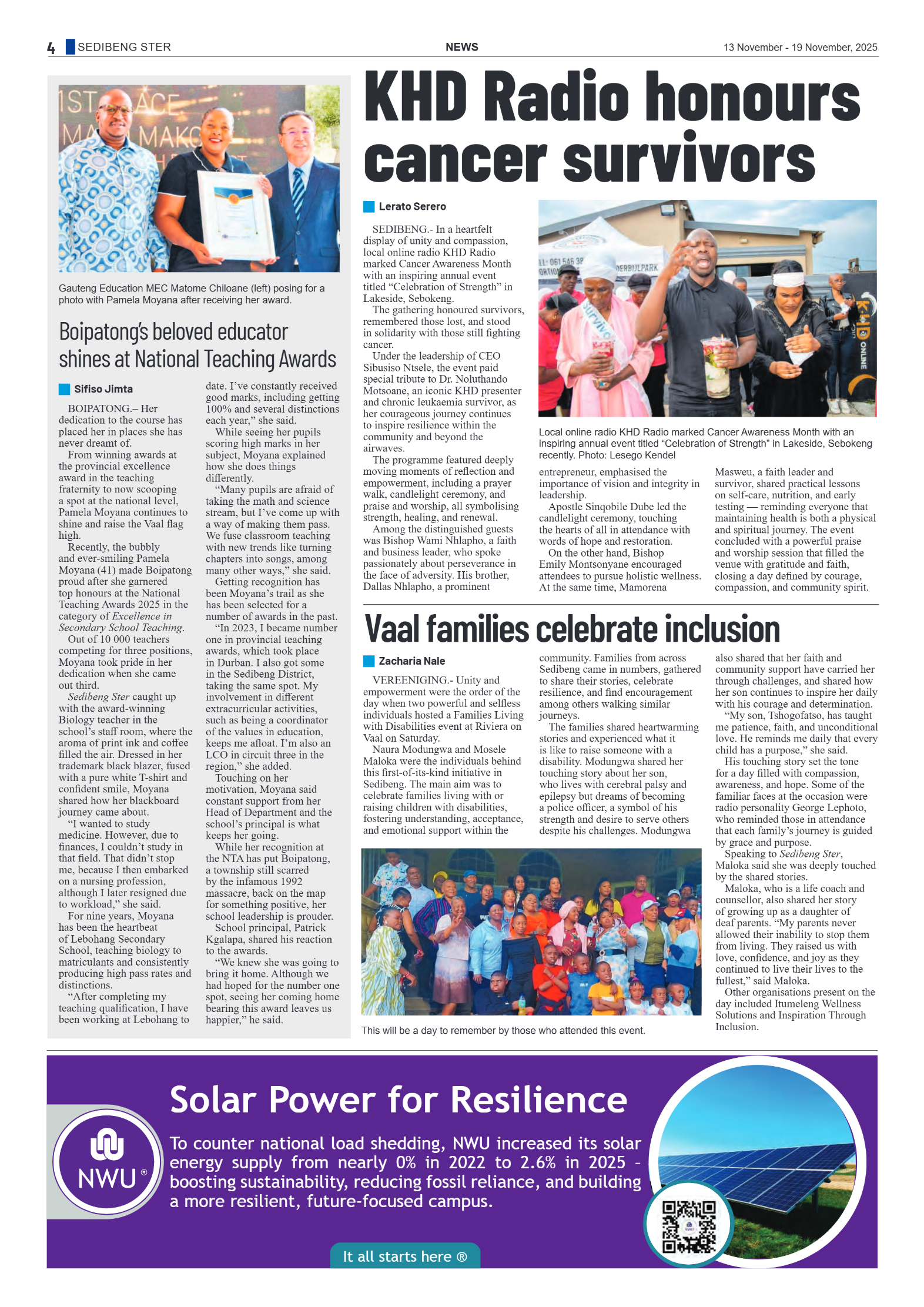 Sedibeng Ster 13 November – 19 November, 2025 page 4