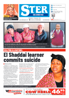 Sedibeng Ster 13 November – 19 November, 2025