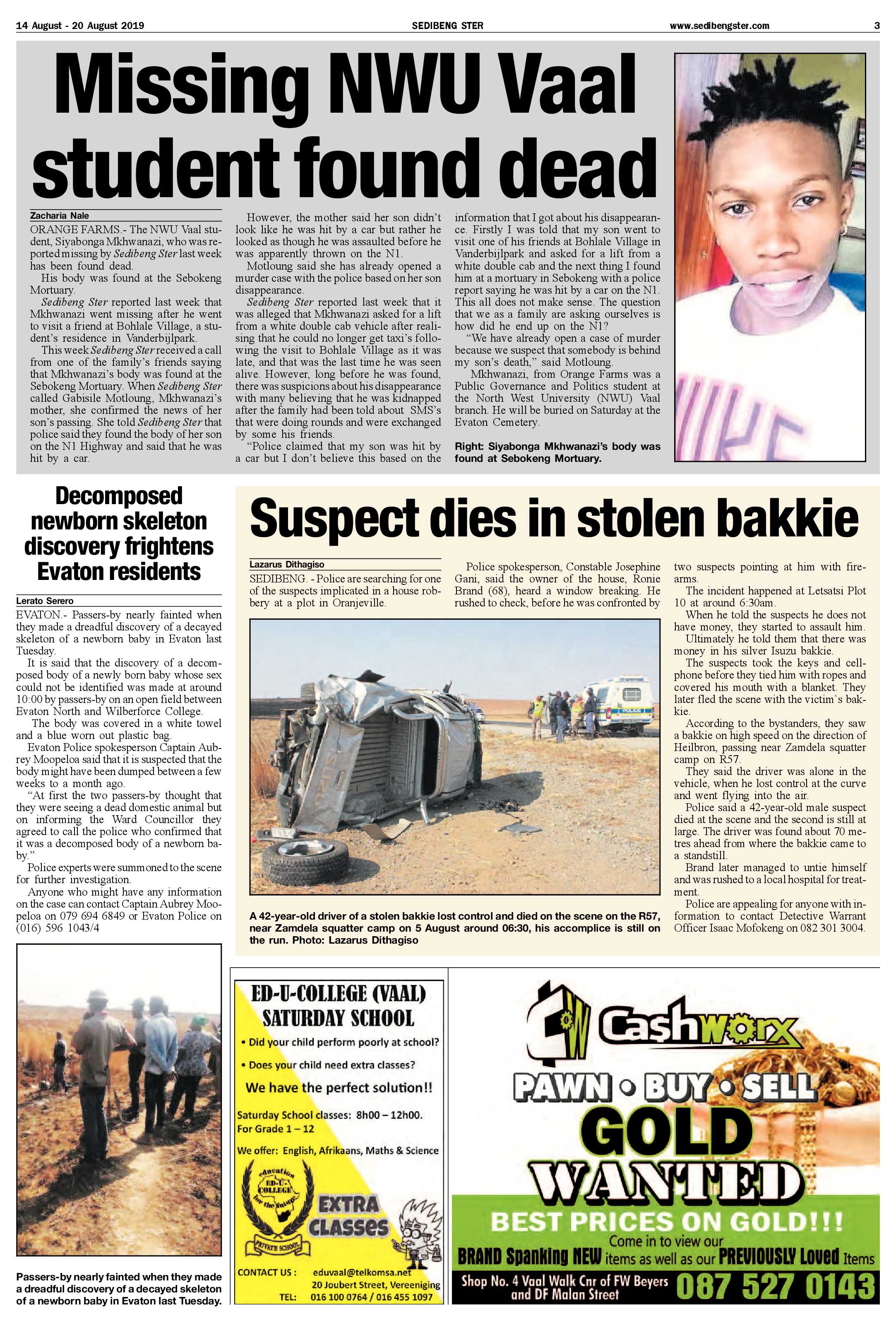 Sedibeng Ster 14 – 20 August 2019 page 3