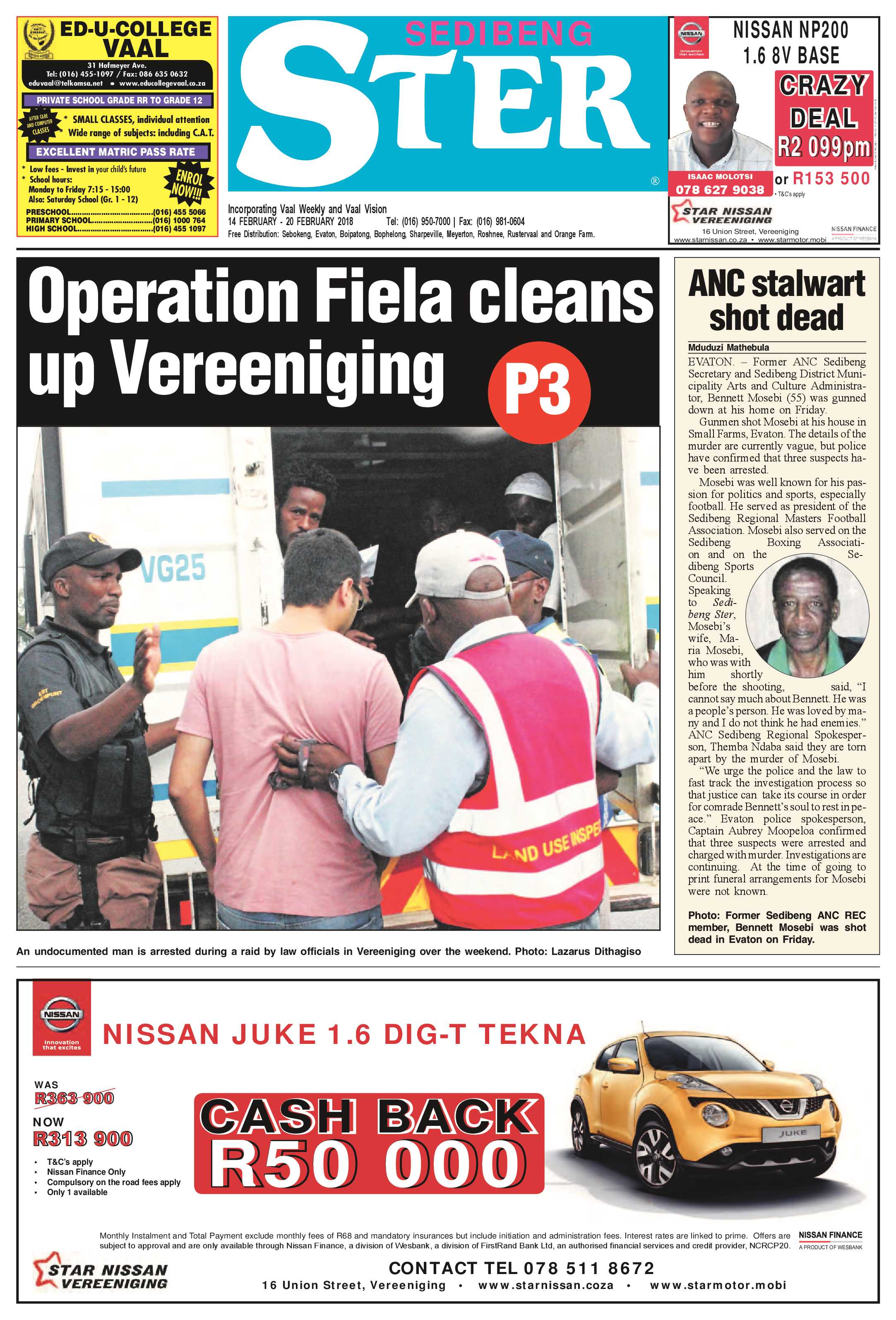 Sedibeng Ster 14 – 20 February 2018 page 1