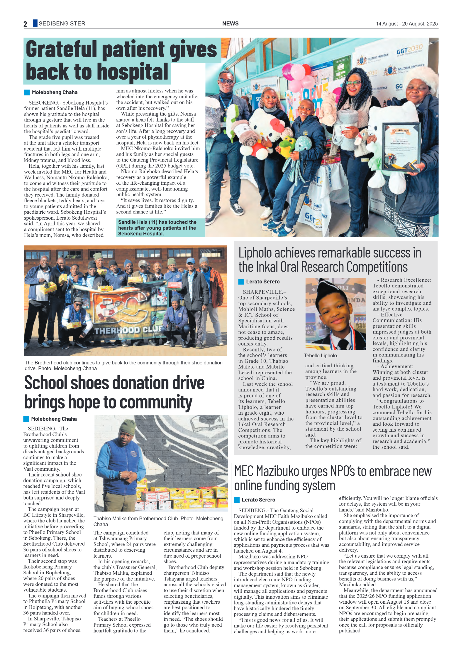 Sedibeng Ster 14 August – 20 August, 2025 page 2